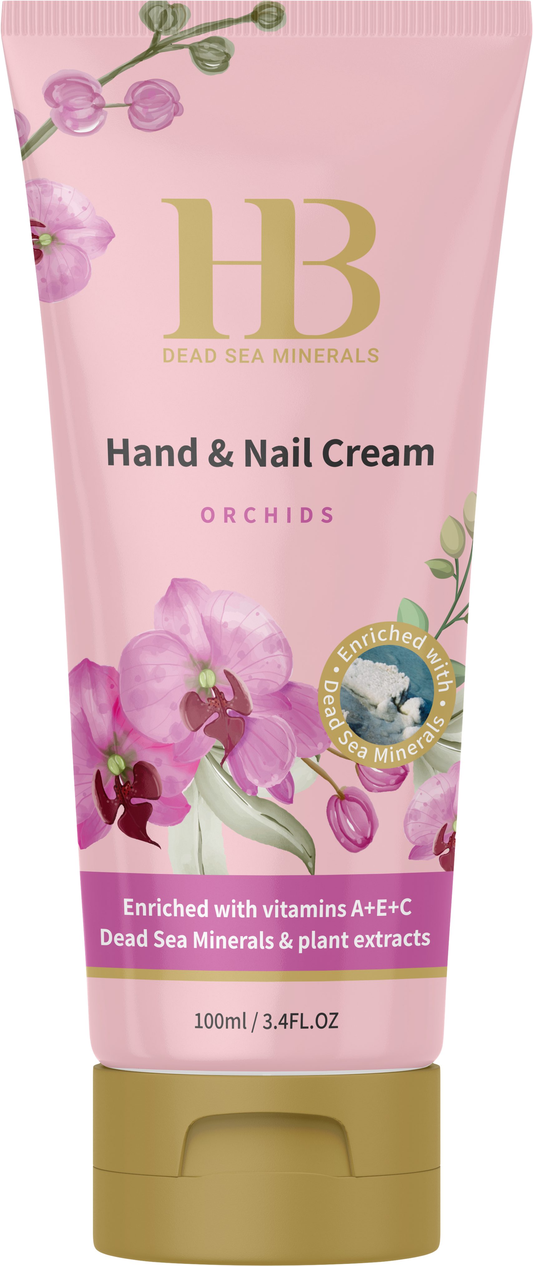 H.B. Dead Sea Minerals Handcreme Health&Beauty Hand & Nagelcreme Orchidee Pflegecreme 100ml