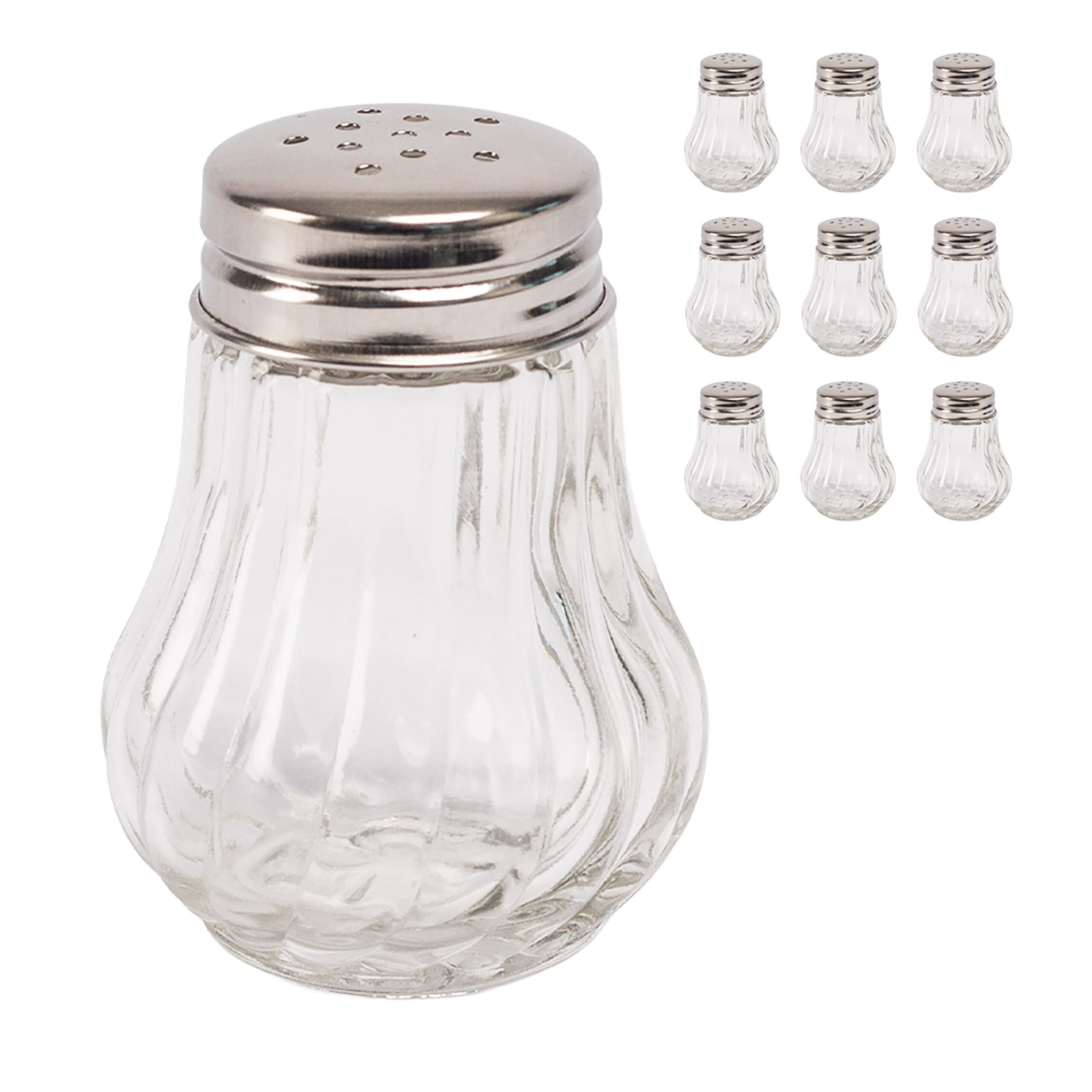relaxdays Salz- / Pfefferstreuer Salz- und Pfefferstreuer 10er Set, 10er Pack