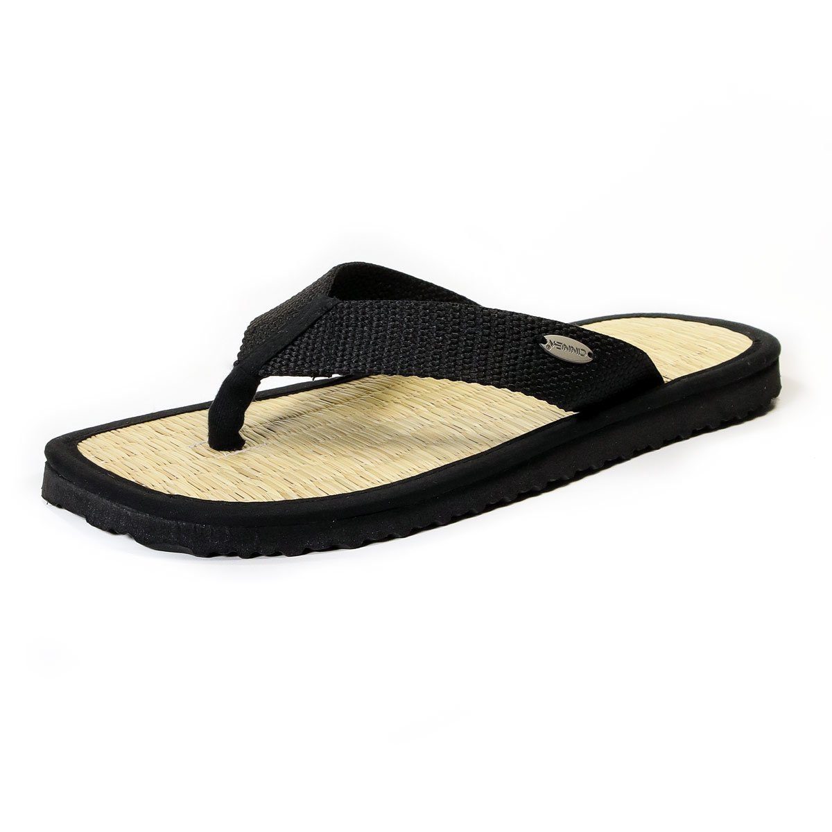 CINNEA NATAL Sandalette Zimtlatschen, handgefertigt, mit Binsen-Fußbett und Wellness-Zimtfüllung, gegen Hornhaut und Fußschweiß