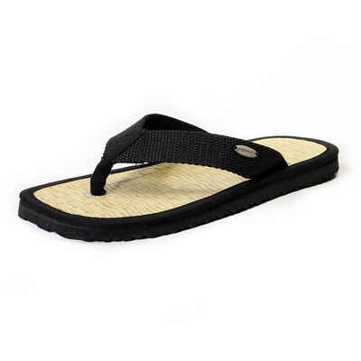 CINNEA NATAL Sandalette Zimtlatschen, handgefertigt, mit Binsen-Fußbett und Wellness-Zimtfüllung, gegen Hornhaut und Fußschweiß