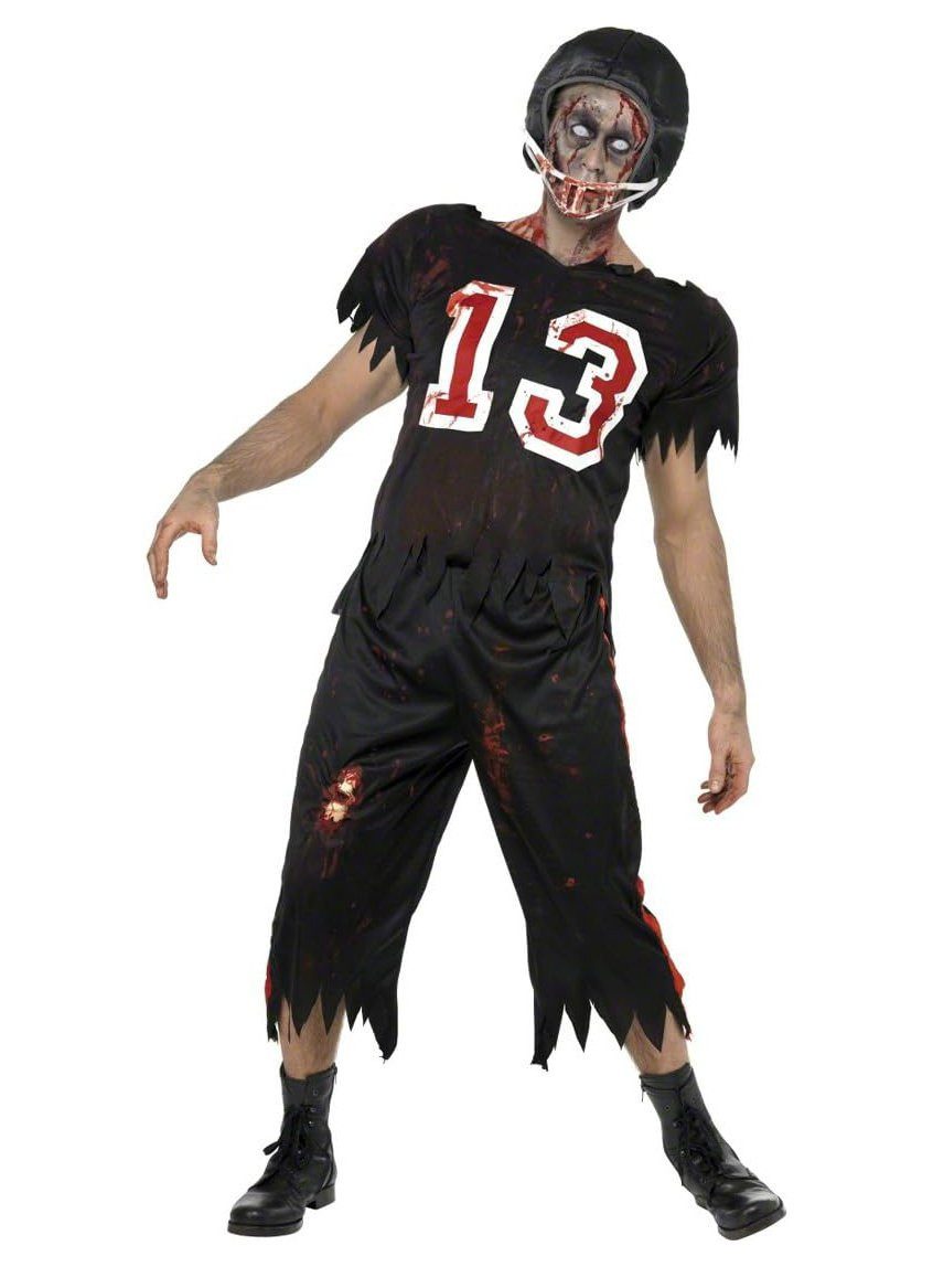 Metamorph Zombie-Kostüm Zombie Footballspieler Kostüm