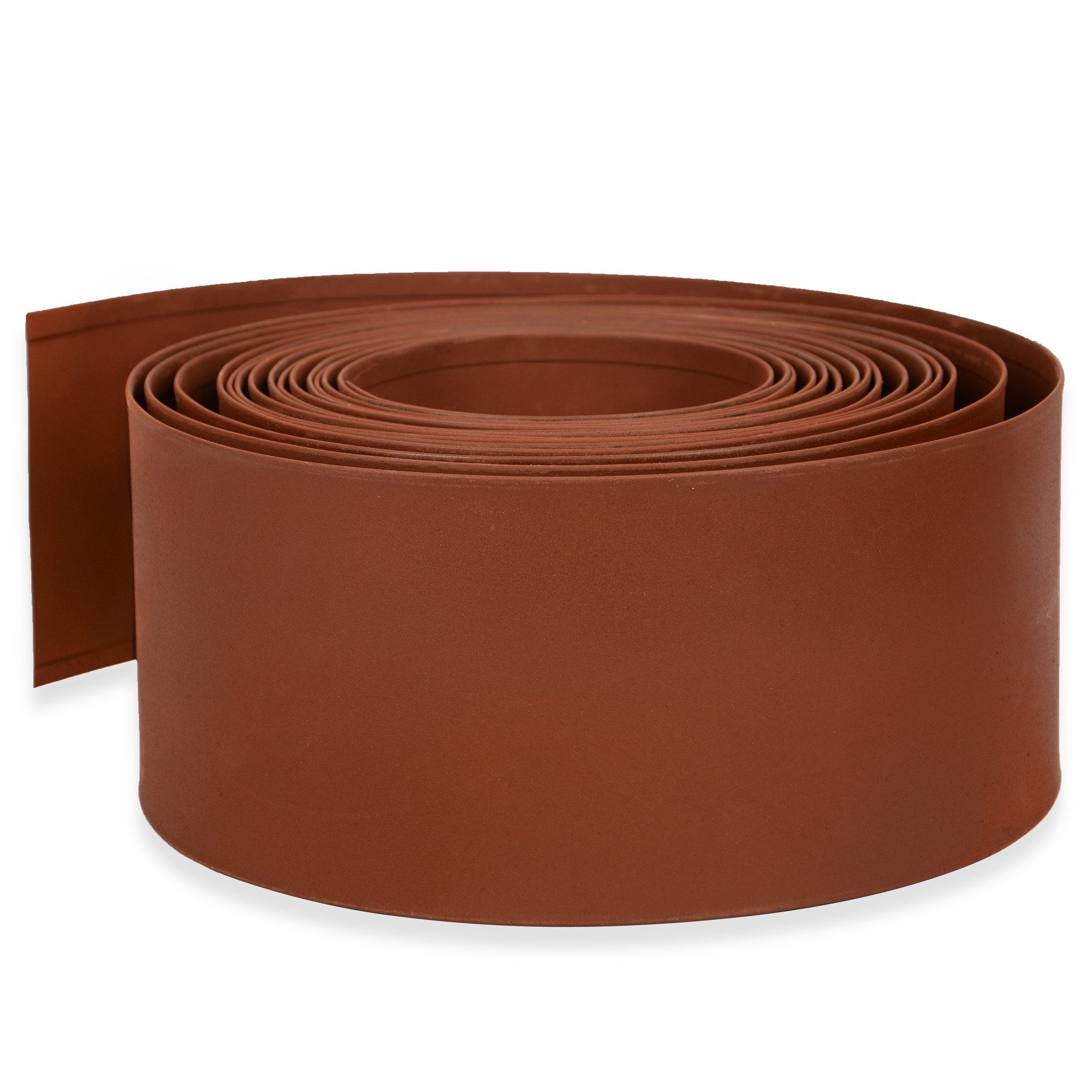 UNUS GARDEN Rasenkante Beeteinfassung Rostoptik 14x500 cm, LxH: 500x14 cm, 14 cm hoch Metall, Mähkante, Beetumrandung, Rasenkante 5 Meter, robust