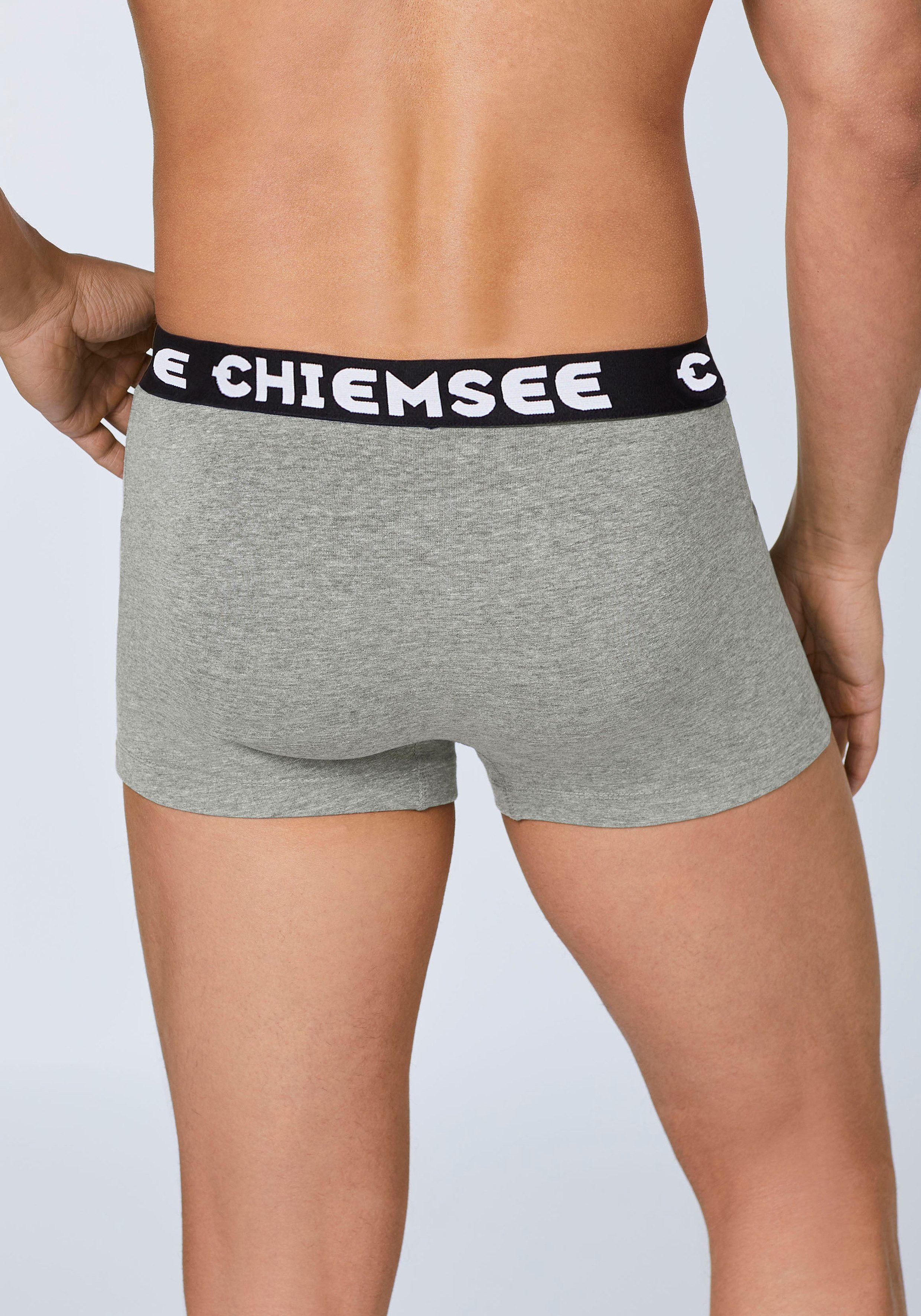 Chiemsee Boxershorts (Packung, 5-St) aus Baumwollmischung, elastischer Logobund