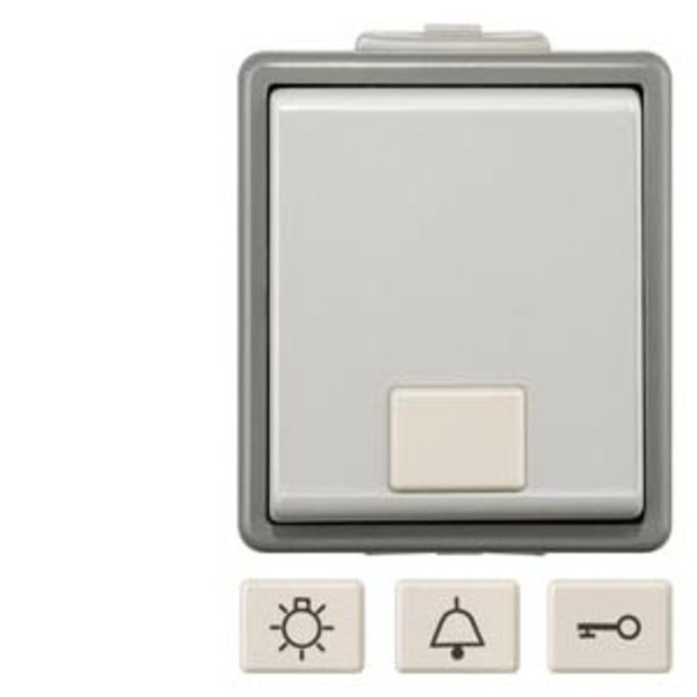 SIEMENS Steckdose Siemens Schalterprogramm Taster Delta Grau 5TD4701 1 St.