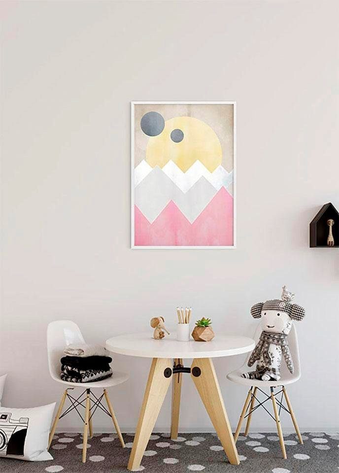 Komar Poster Sunrise Spring, Kunst (1 Wohnzimmer Kinderzimmer, Schlafzimmer, St), Formen