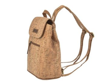 Greenburry Freizeitrucksack "Kork" Cityrucksack für Damen, leichter kleiner Damenrucksack aus Kork 27x29cm