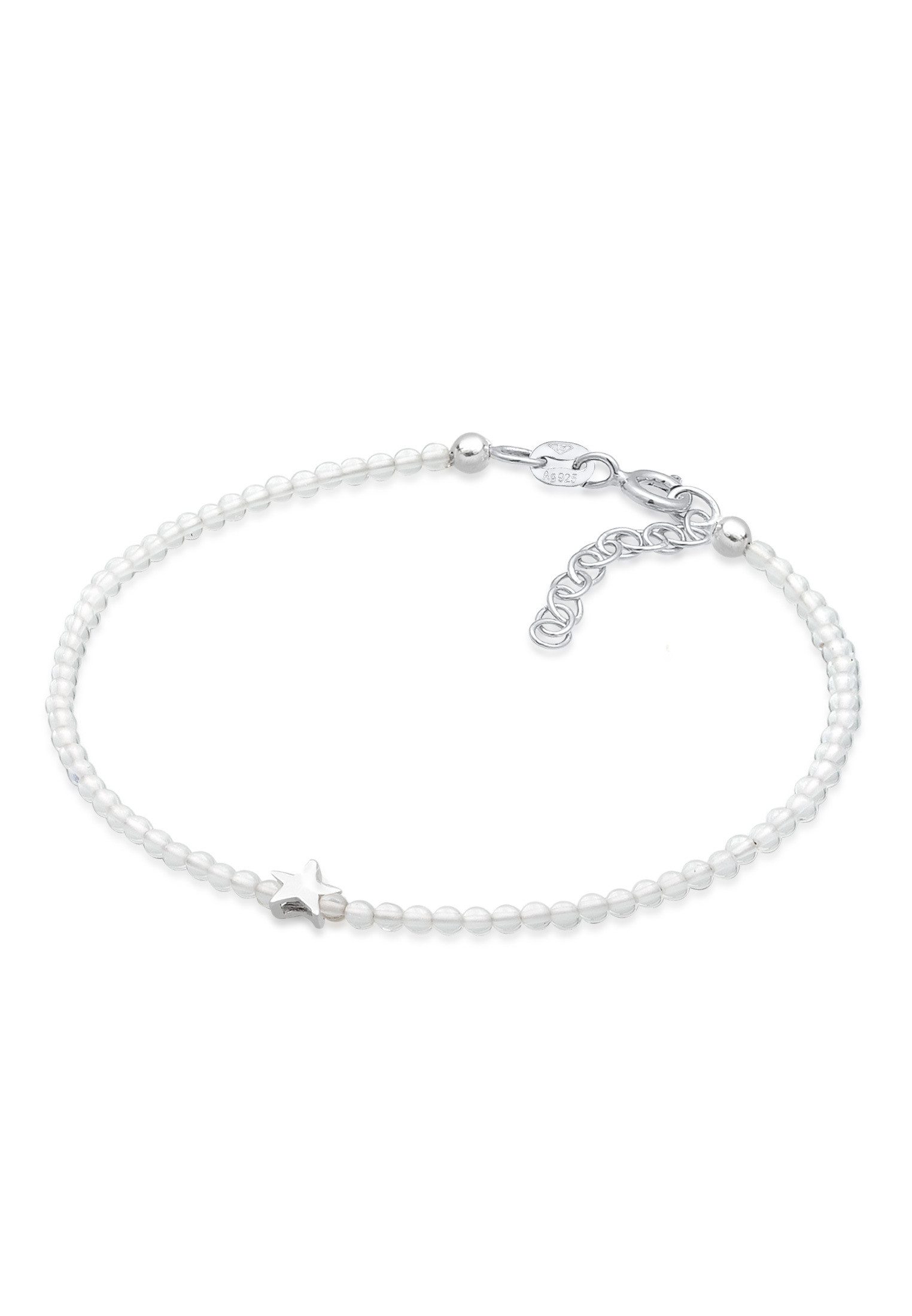 Elli Armband Stern Bergkristall Weiß 925 Sterling Silber (kein Set, 1-tlg), Sterne