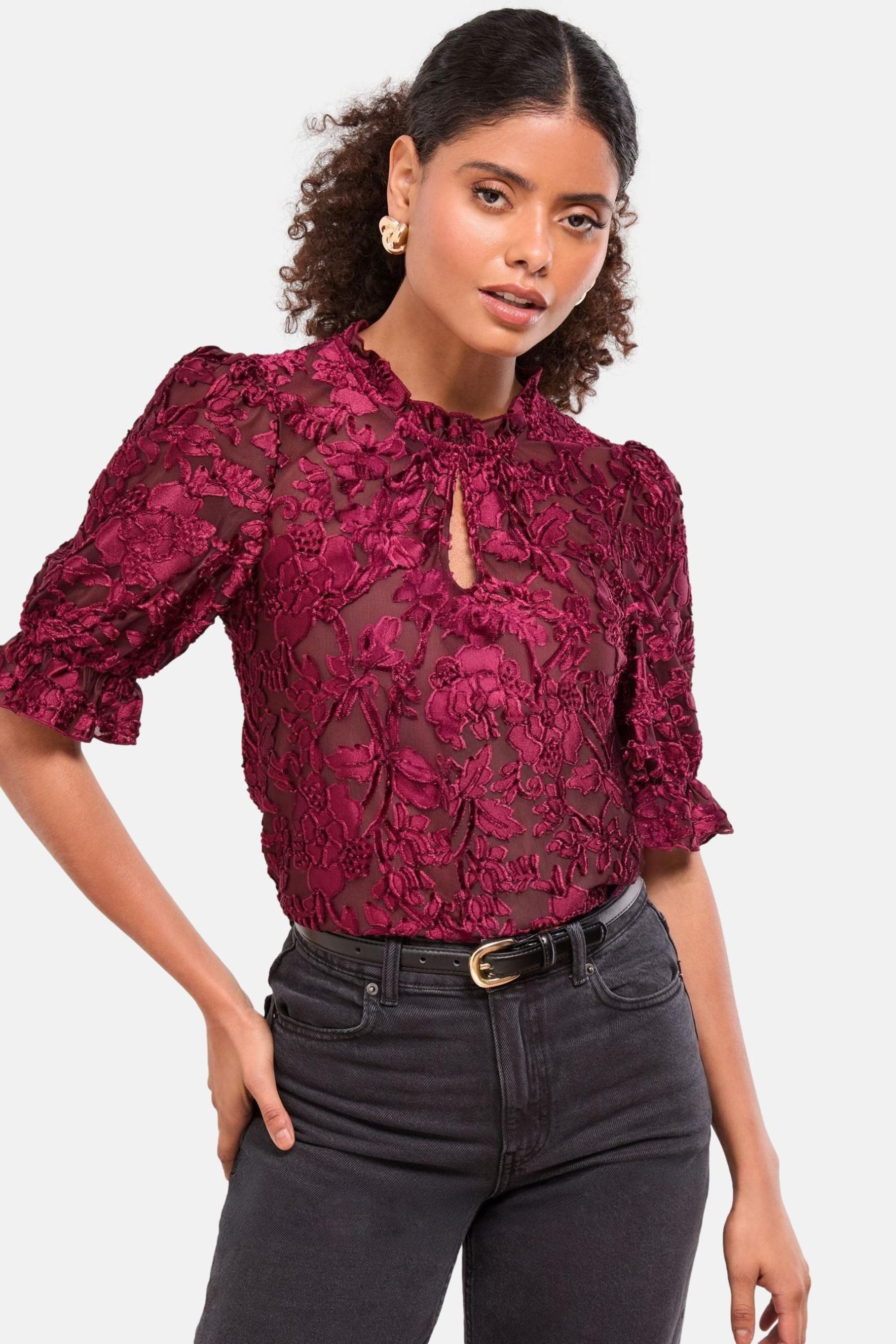 LIPSY Kurzarmbluse Lipsy Oberteil mit Puffärmeln, Regular (1-tlg) günstig online kaufen