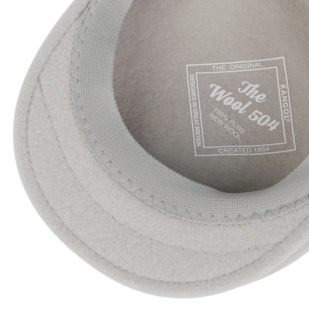 (1-St) Schiebermütze Cap hellgrau Kangol mit Flat Schirm