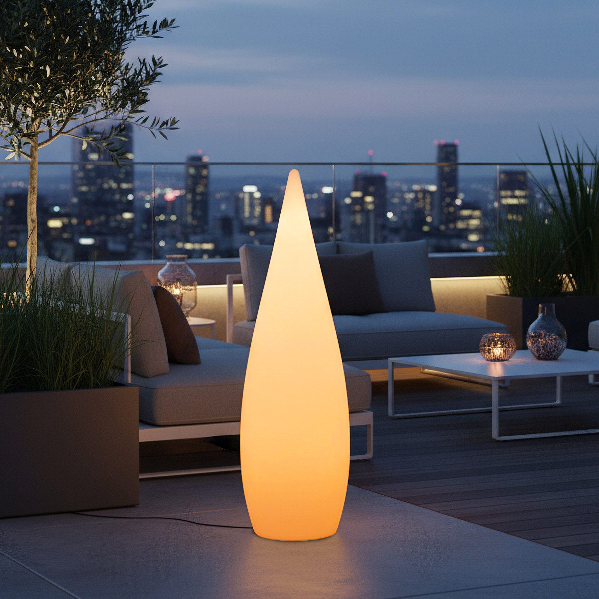 Arnusa LED Stehlampe Moderne Lampe mit Farbwechsel und Fernbedienung RGB Ak günstig online kaufen