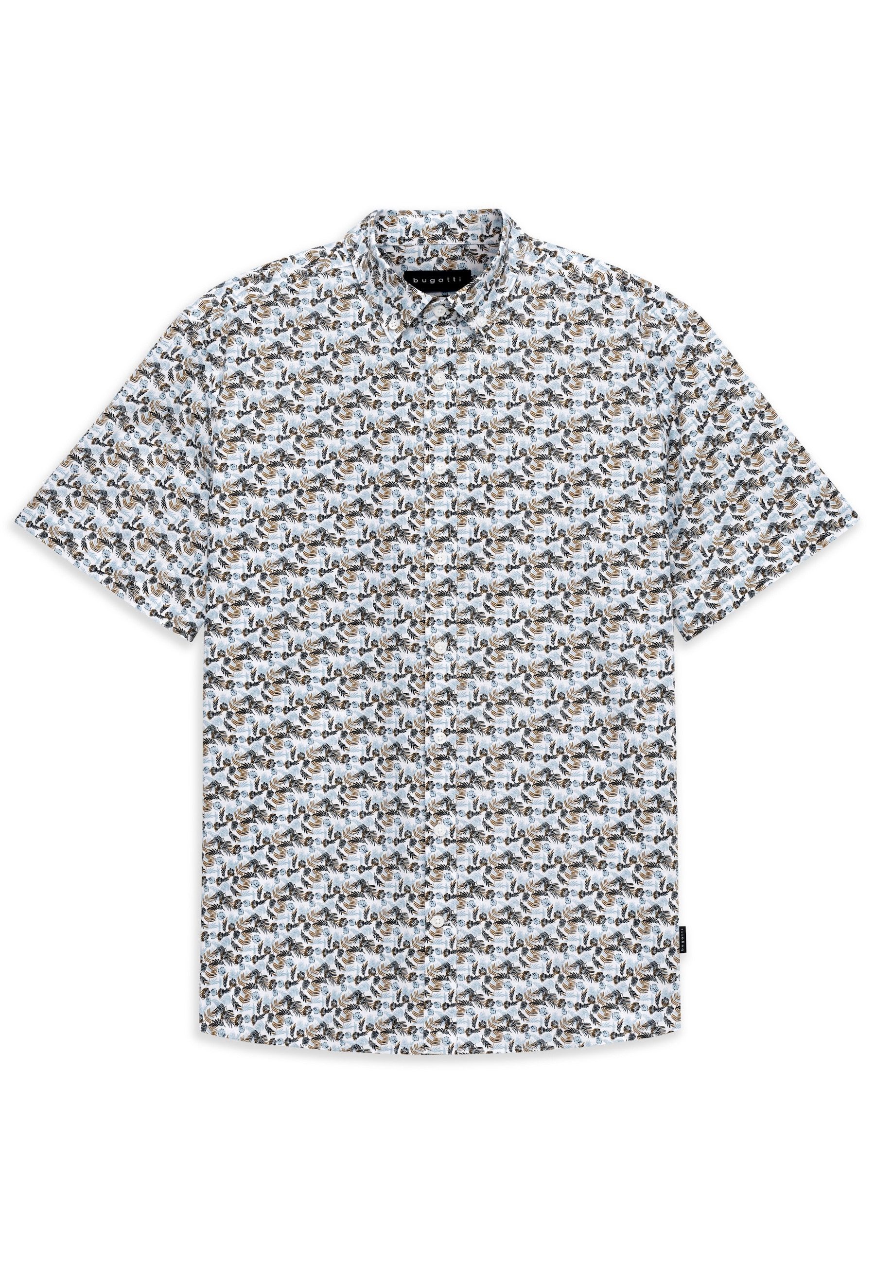 bugatti Kurzarmhemd Modern Fit mit einem Print