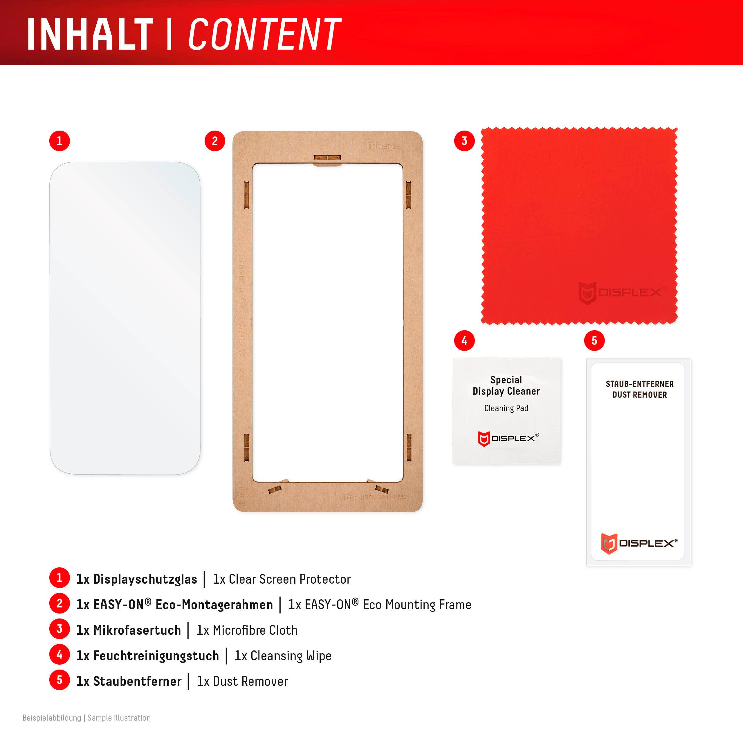 Displex Displayschutzglas Real Glass Screen Protection für Google Pixel 10 Pro XL, Google Pixel 9 Pro, Displayschutzfolie, Schutzfolie, Bildschirmschutz, kratz- – Bild 5 von 5