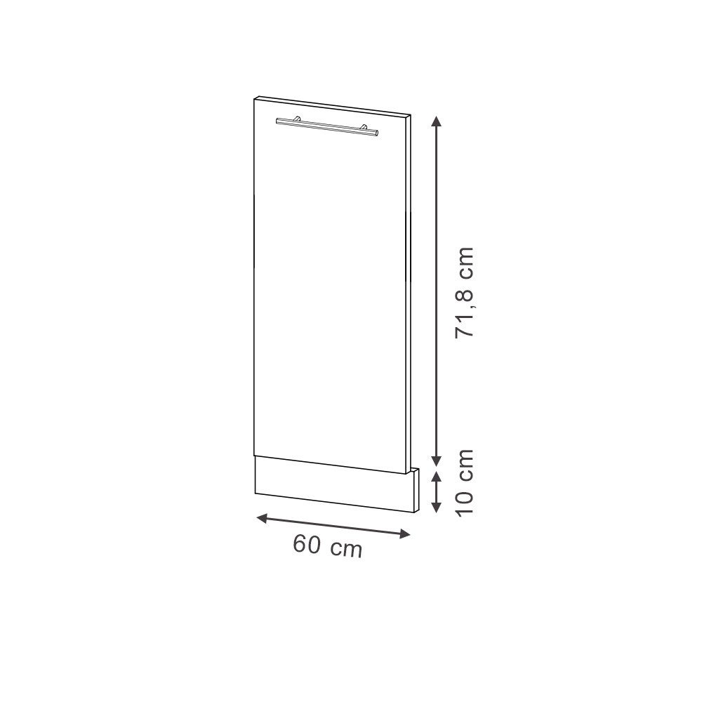Vicco Frontblende Fame-Line, Grün-Gold Landhaus/Weiß, 60 cm ohne Arbeitsplatte (1 St)