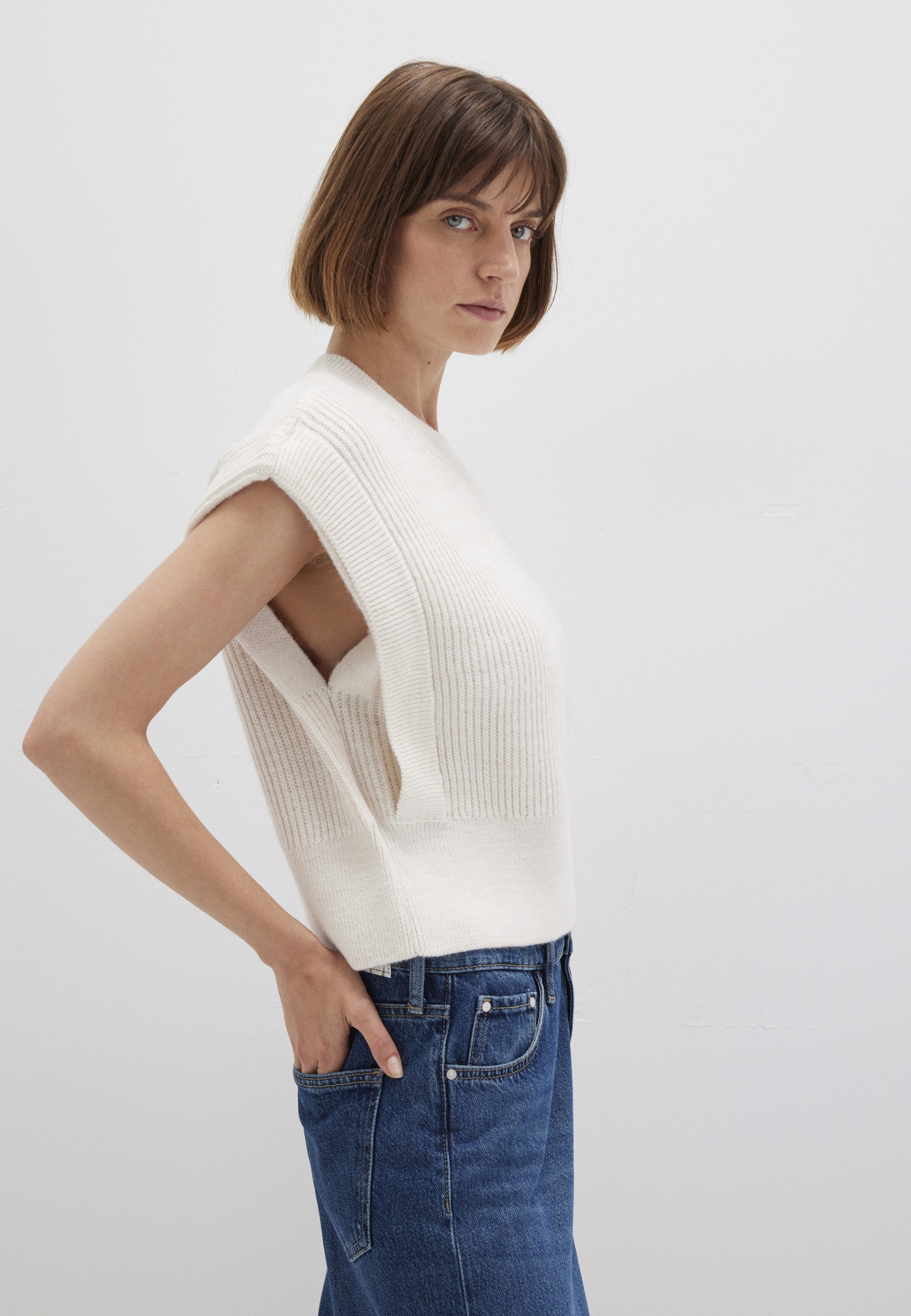 Mavi Pullunder KNITTED SWEATER Pullunder Grobstrick günstig online kaufen