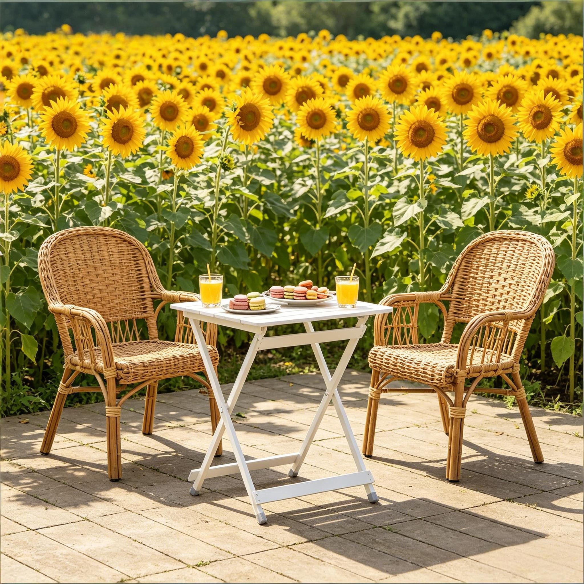 CHICFURN Gartentisch Klapptisch für Picknick und Marktstand (Packung, 1-St., Tragbarer Hoftisch mit rutschfesten Standfüßen), Für Camping und Freizeit
