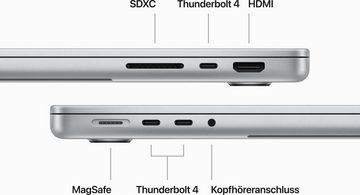 Apple MacBook Pro 14'' Notebook (35,97 cm/14,2 Zoll, Apple M3 Pro, 18-Core GPU, 512 GB SSD)