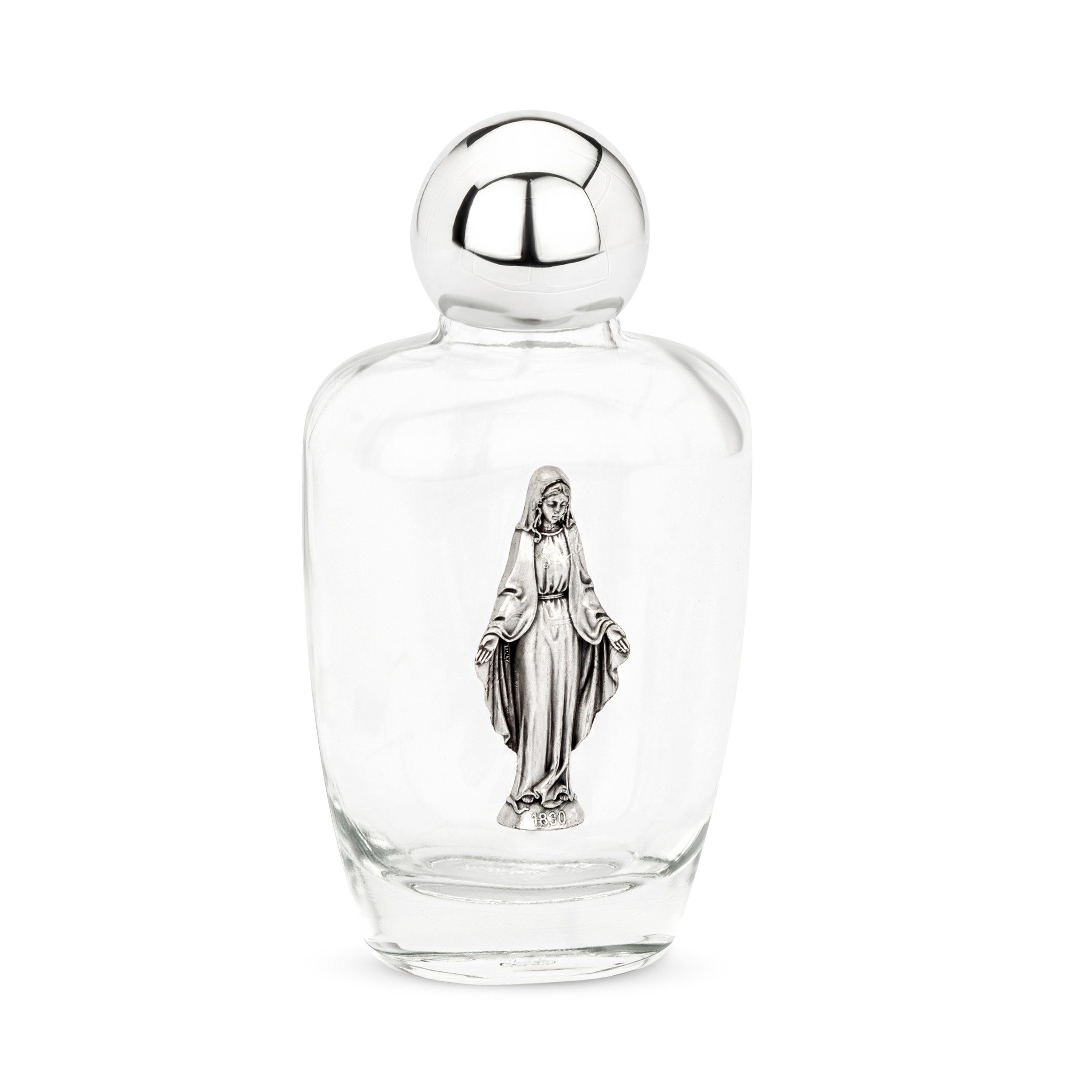 NKlaus Dekofigur 50ml Weihwasserflasche aus Glas motiv Figur Miraculeuse 9,5x5x3,5 cm W, Made in Germany