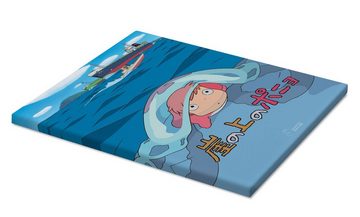 Posterlounge Leinwandbild Vintage Entertainment Collection, Ponyo - Das große Abenteuer am Meer (japanisch)