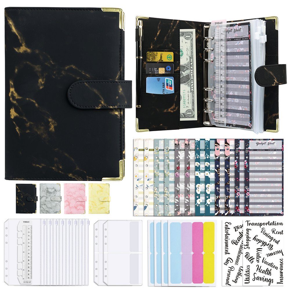zggzerg Ringbuchmappe Budget Binder A6, Budgetplaner Geld Organizer Sparbuc günstig online kaufen