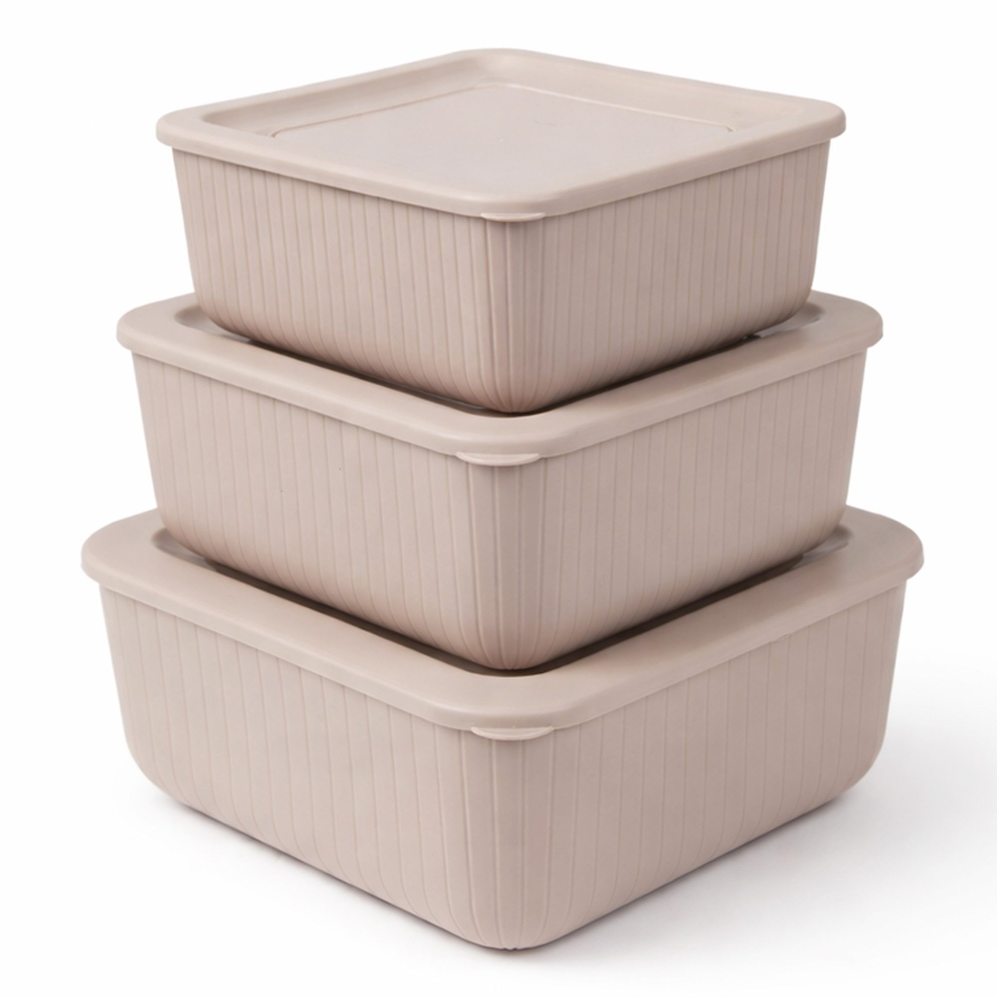 Pro Home Vorratsdose Set 3-teilig 0,5L/1L/1,5L, Kunststoff, (Spar-Set, 3-tlg), 100% BPA-frei, lebensmittelecht, spülmaschinen- und gefriergeeignet