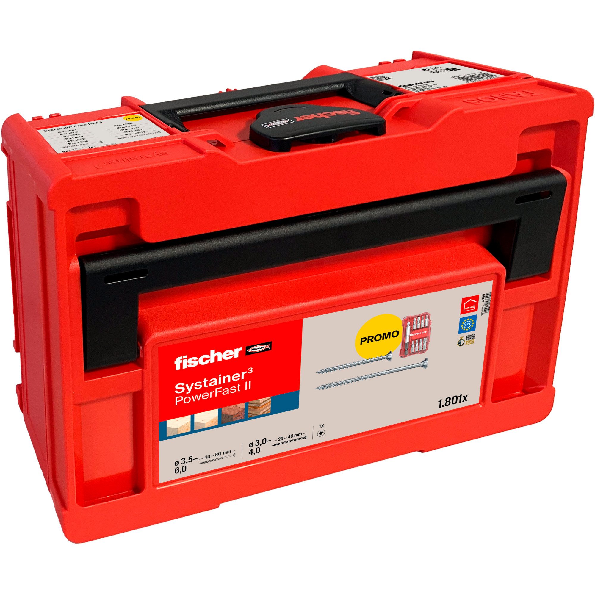 Fischer Schraube fischer PowerFast II Tanos-Box, Senkkopf TG/VG TX