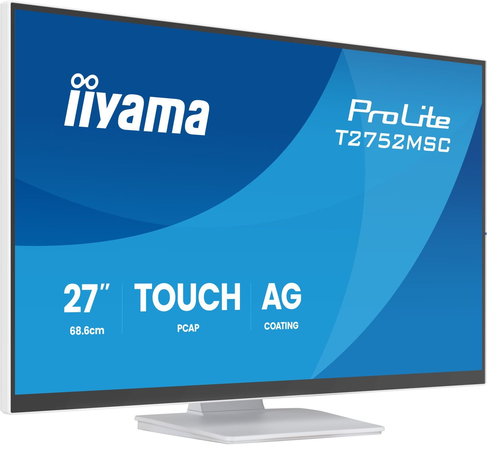 Iiyama iiyama T2752MSC-W1AG TFT-Monitor (1920 x 1080 px, Full HD, 5 ms Reaktionszeit, 100 Hz, IPS, Touchscreen, Lautsprecher, HDCP, Kopfhörerbuchse)