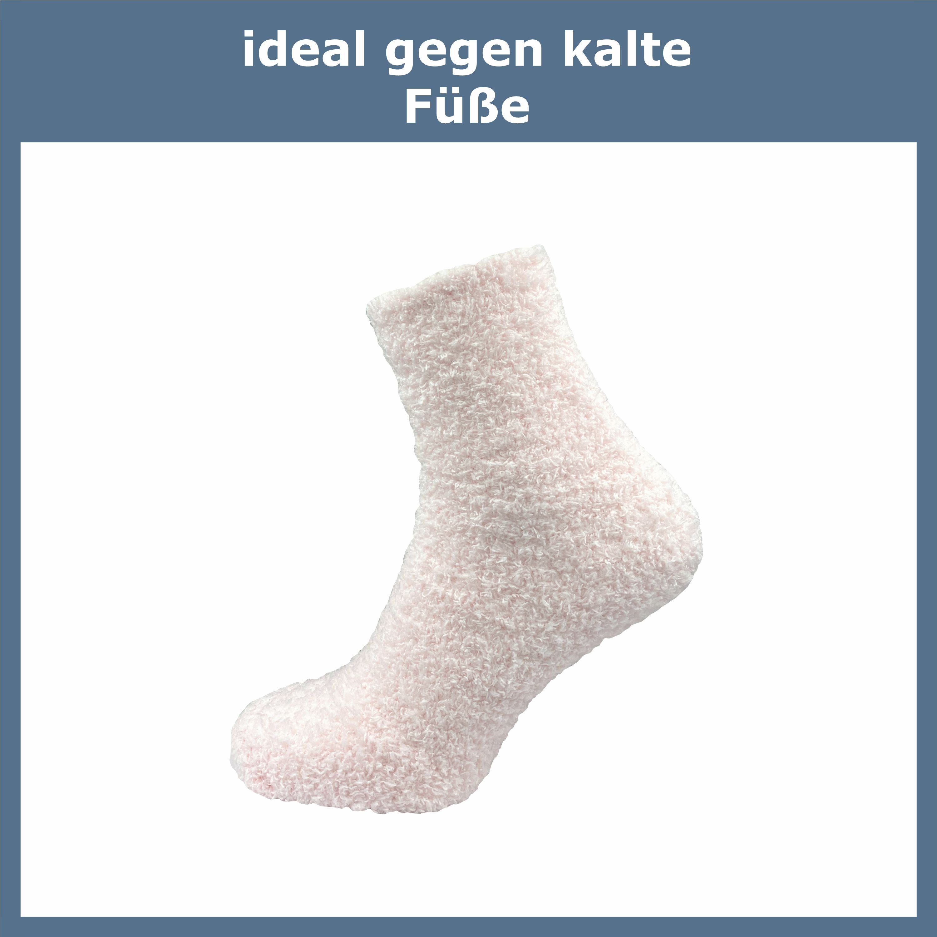 GAWILO Kuschelsocken für Damen für warme Füße an kalten Tagen - extra weich & flauschig (6 Paar) Haussocken aus flauschigem Material für optimalen Tragekomfort