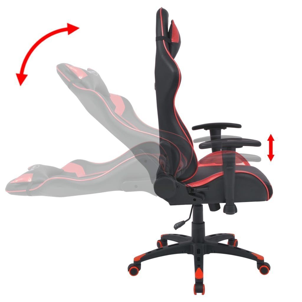Gaming-Stuhl Bürostuhl Rot Neigbar Kunstleder (1 furnicato St)