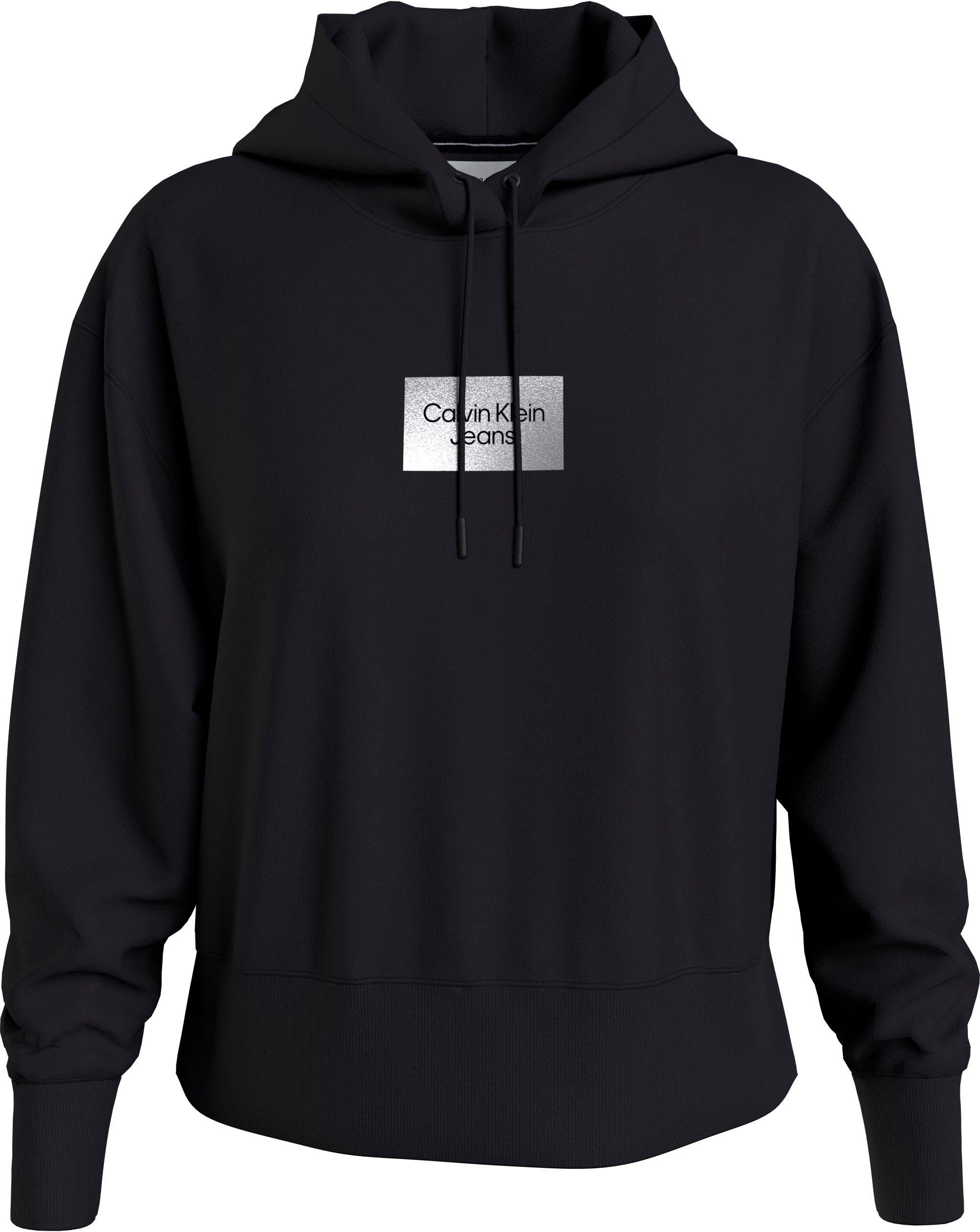 Calvin Klein Jeans Hoodie INSTITUTIONAL BOX HOODIE mit Calvin Klein Markenlogo auf der Brust