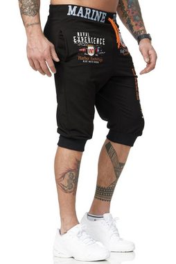 L.gonline Sweatshorts Herren Shorts, Kurze Hose, Sweatshorts, Bermuda, Marine 3646 (Shorts, Bermudas, Caprihose, 1-tlg) aus reiner Baumwolle