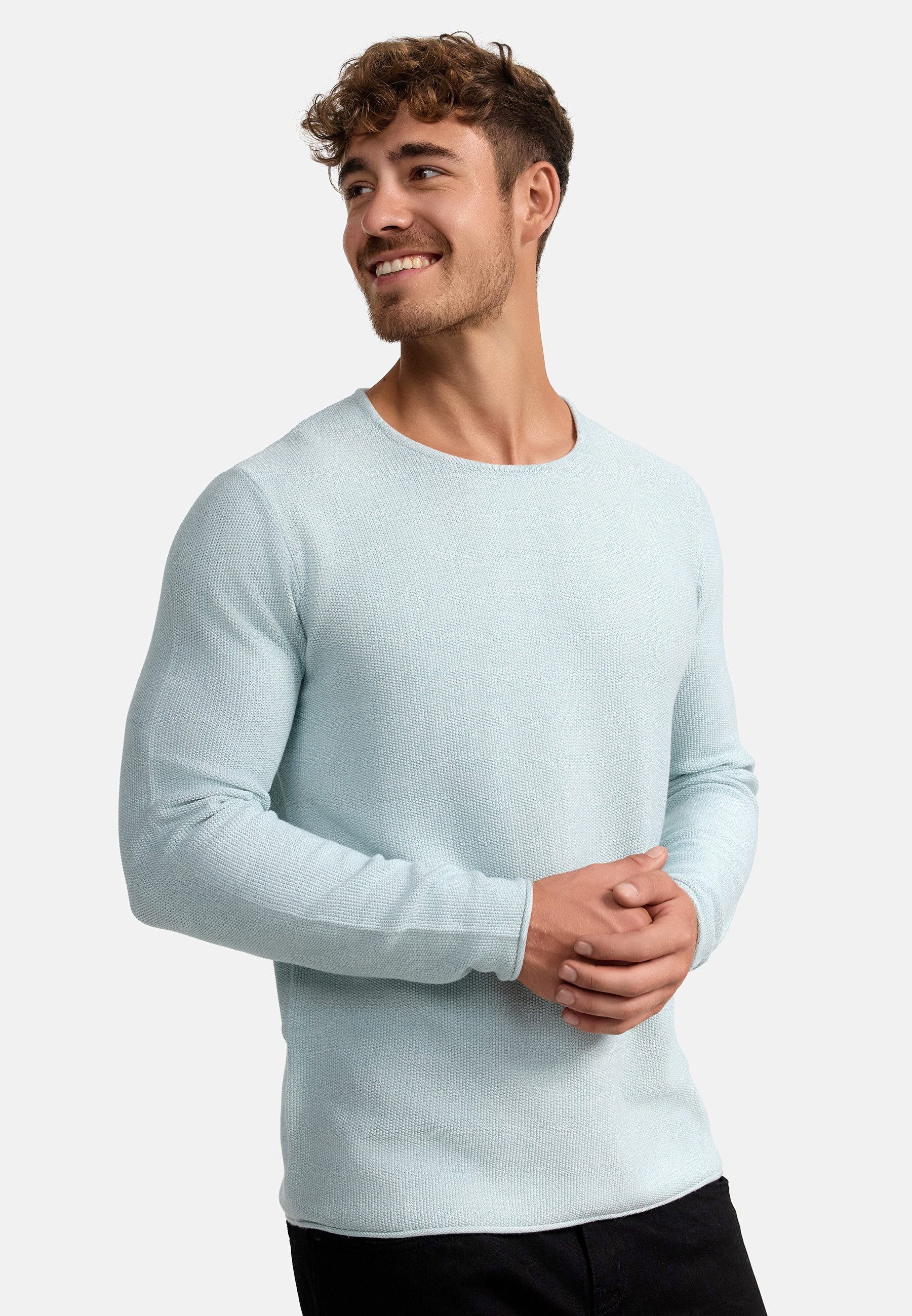 Indicode Strickpullover Herren Loakim Pullover Herrenpullover aus elastischer Baumwoll-Qualität, Rundhalsausschnitt