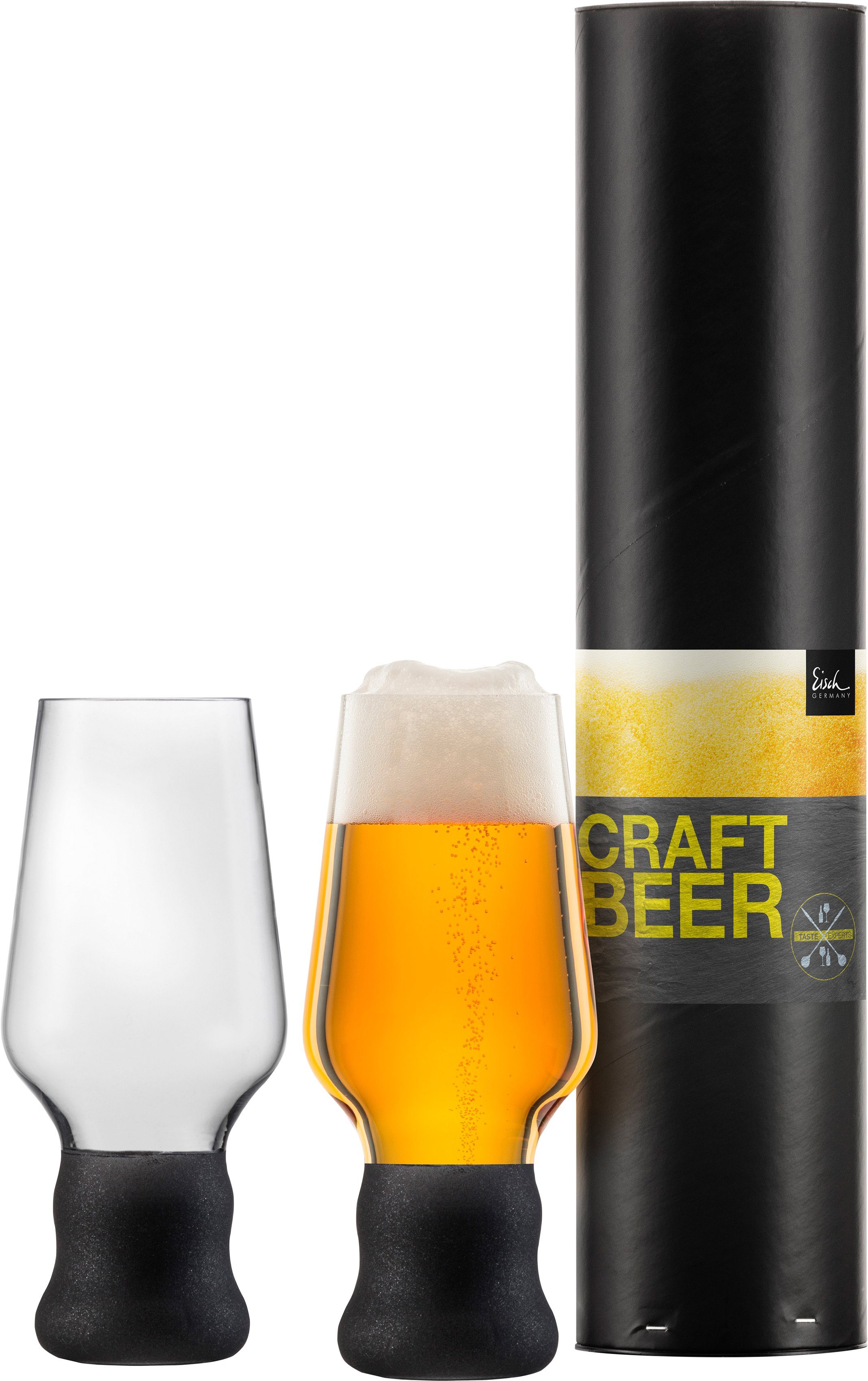 Eisch Germany Bierglas Craft Beer Becher, 2-tlg., Kristallglas, bleifrei, 450 ml, 2-teilig