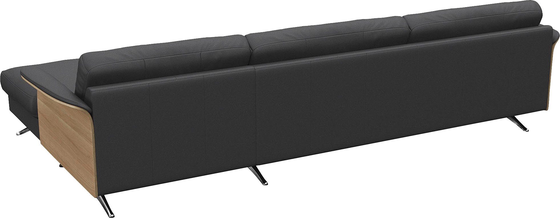 FLEXLUX Ecksofa Glow, super bequem durch hochwertigem Sitzaufbau mit Federkern, L-Form, Modernes skandinavisches Design