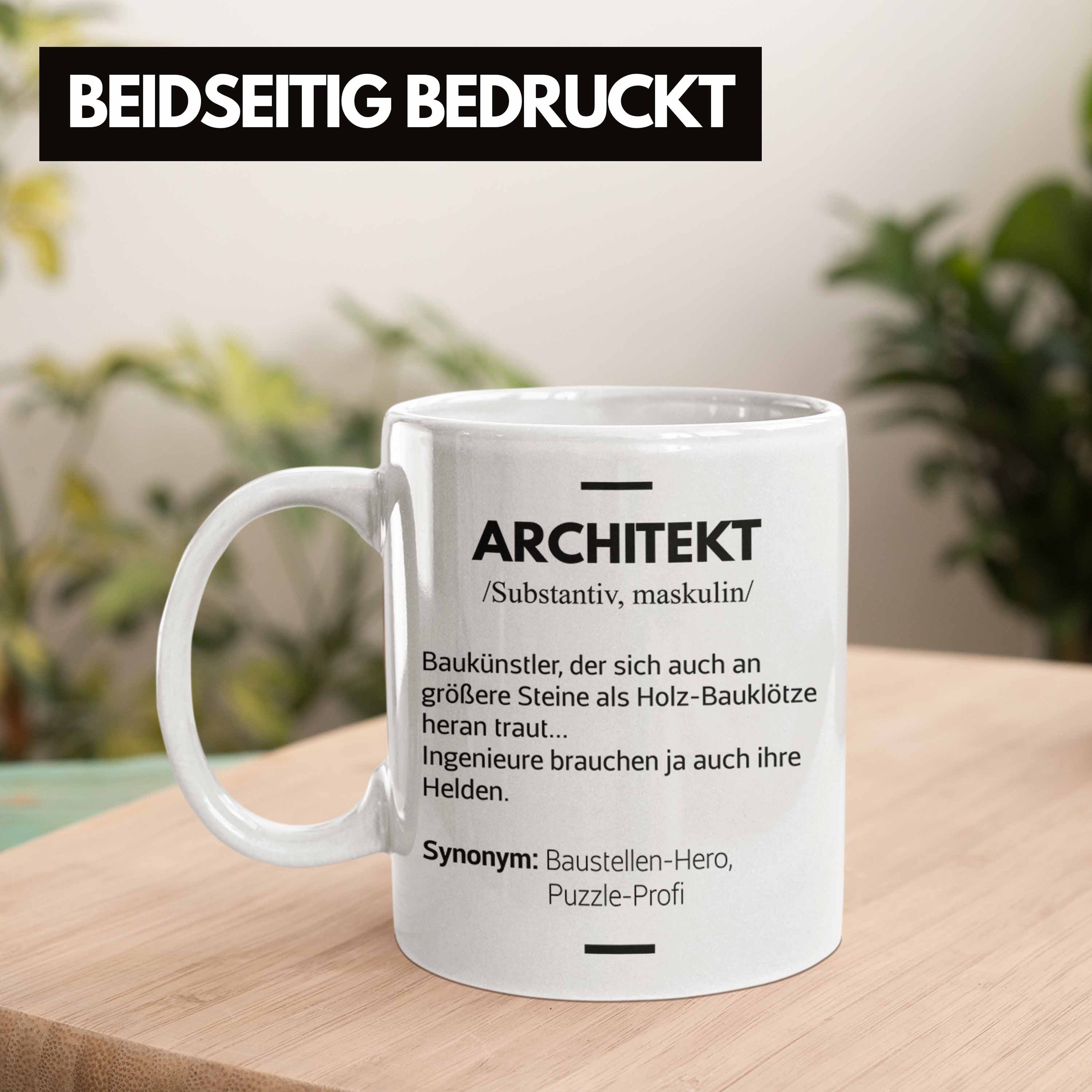 Trendation Lustig Spruch Geschenke Architektur Tasse - Spruch Trendation Architekt Architekten Weiss Tasse Kaffeetasse Geschenkidee mit