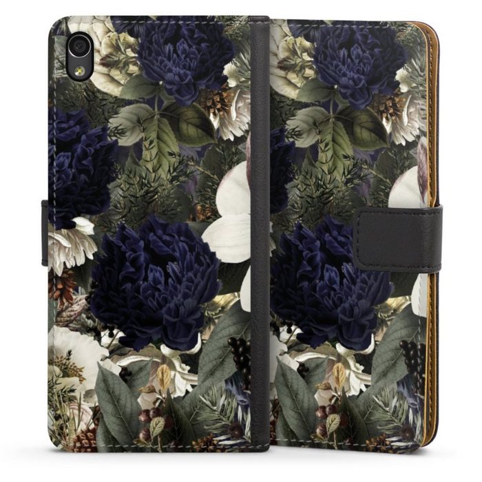DeinDesign Handyhülle Utart Vintage Blumen Natur Blumen Sony Xperia XA Hülle Handy Flip Case Wallet Cover Handytasche Leder