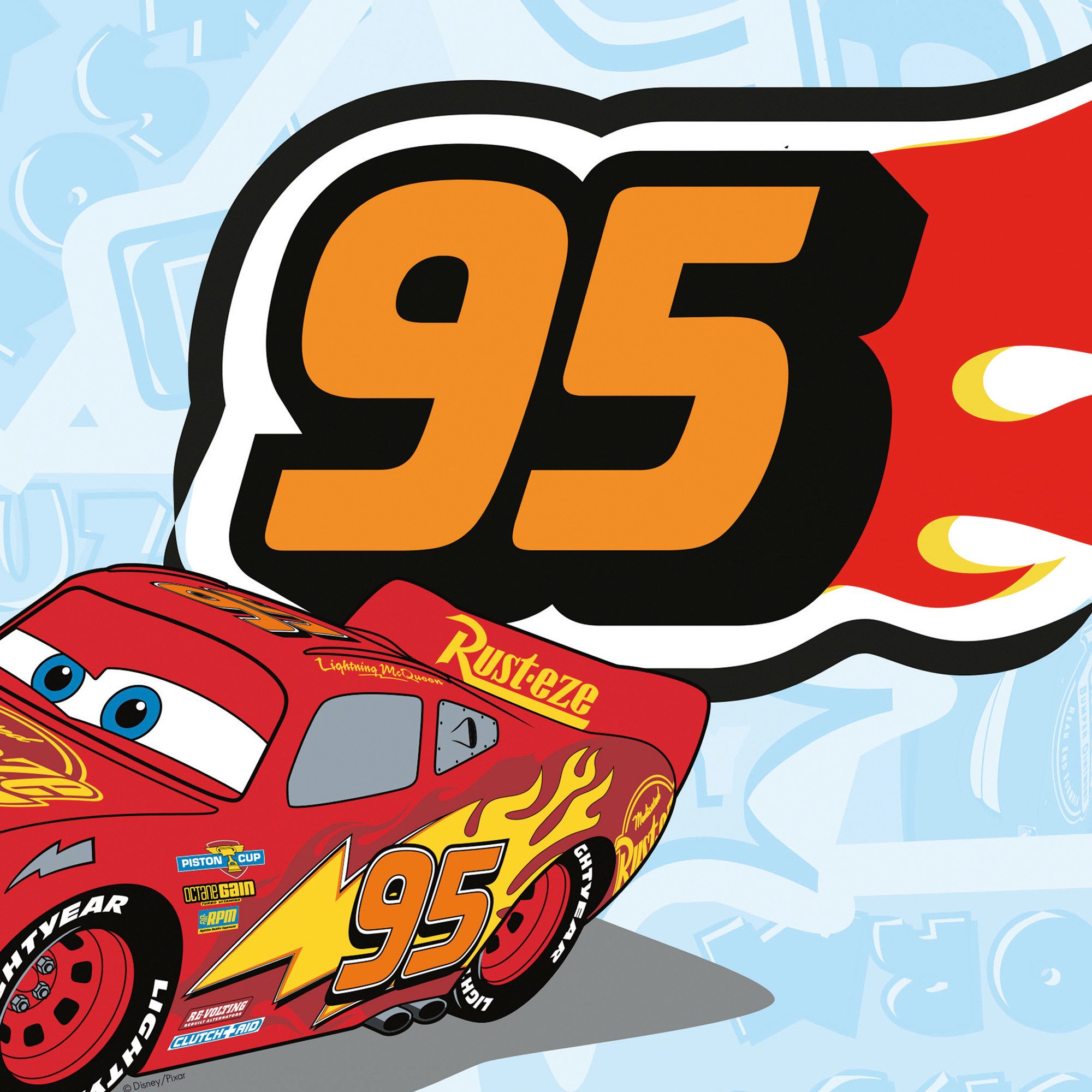 Komar Vliestapete Cars Let's Race, glatt, bedruckt, (1 St), Rolle mit 53 x 1005 cm – Bild 3 von 5