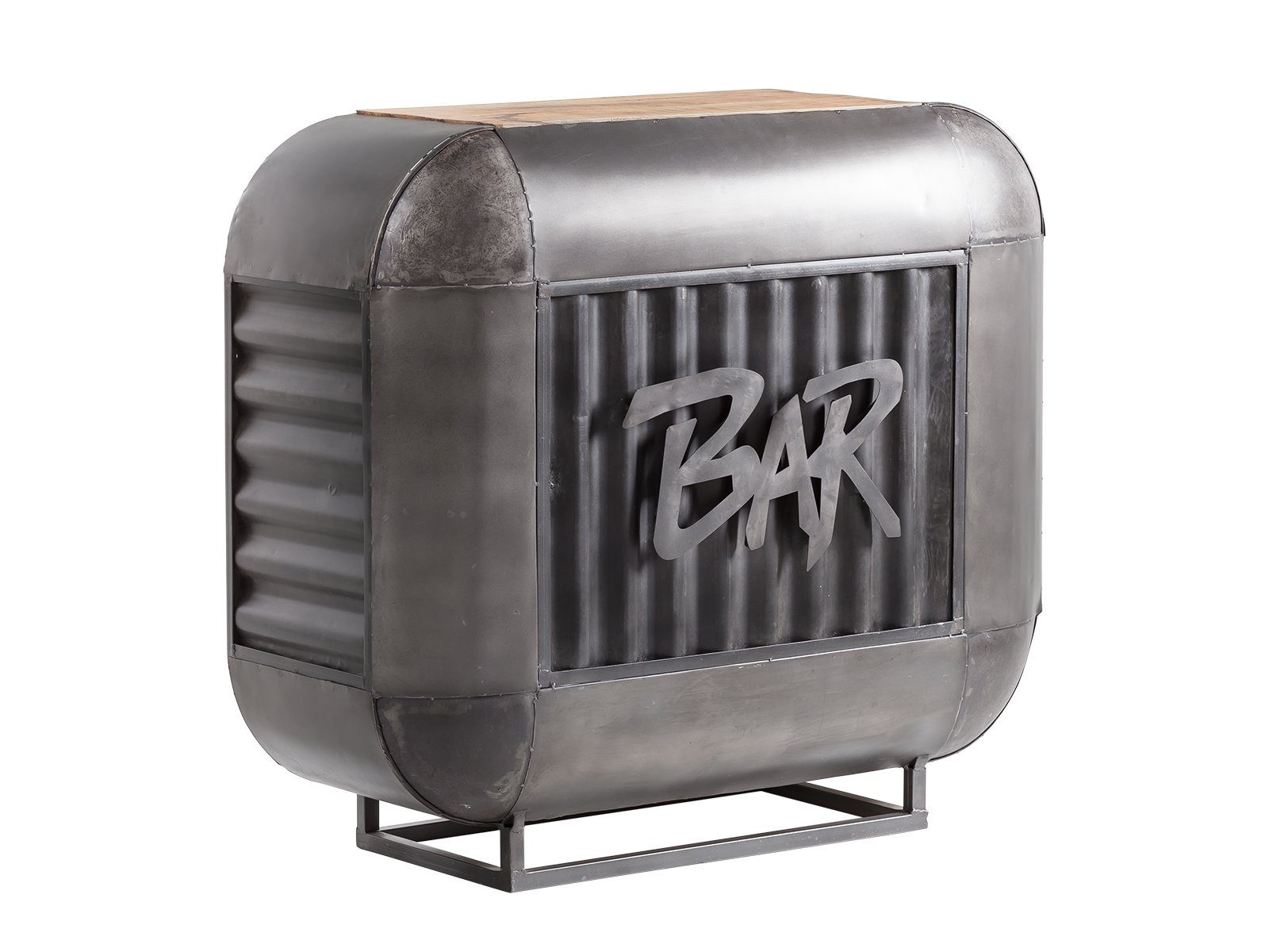 massivum Weinregal Bolton Hausbar Bartisch Tresen Theke Industial Design Unikat