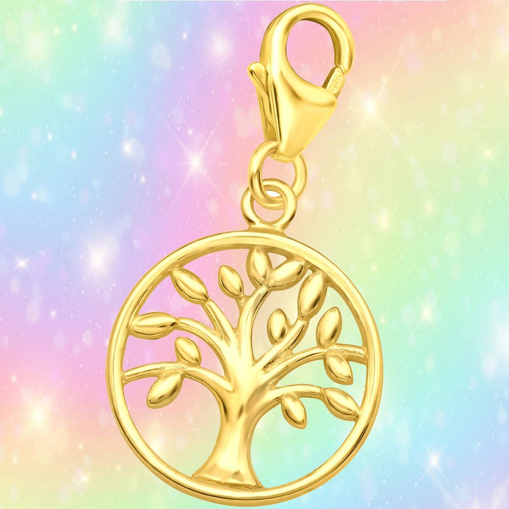 Limana Charm-Einhänger Lebensbaum Damen Anhänger 925 Silber Karabiner Geschenk (inkl. Schmuckbox), Geburtstag Jahrestag Hochzeitstag Weihnachten Muttertag Valen – Bild 4 von 5