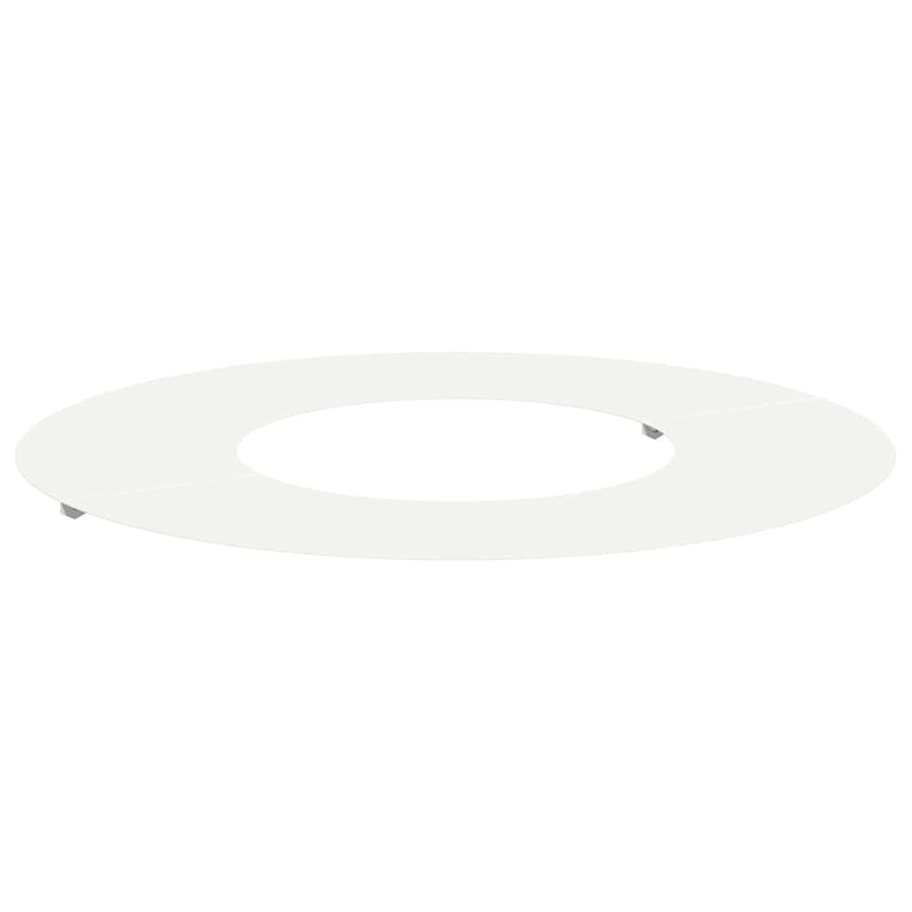 vidaXL Blumentopf Flacher Baumring Weiß Ø30 günstig online kaufen