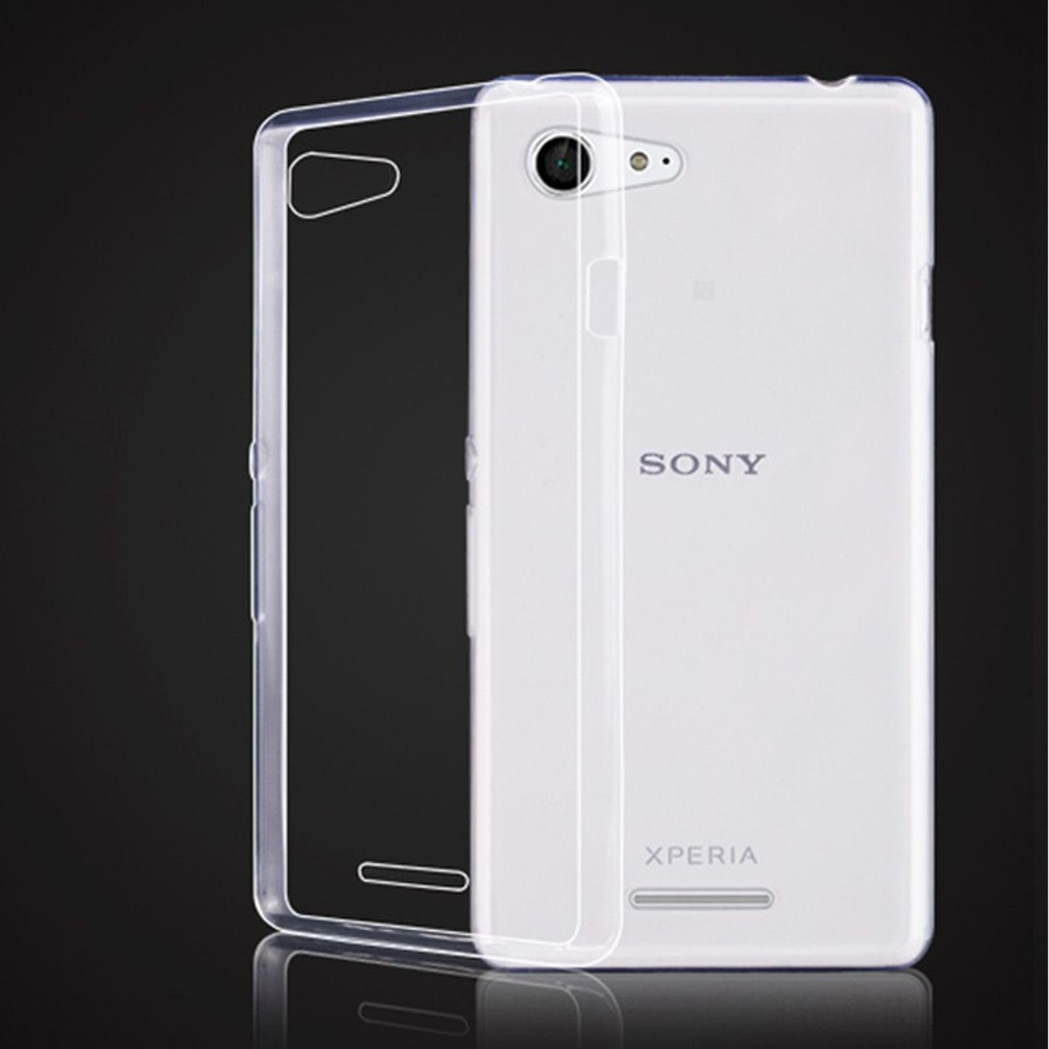 König Design Handyhülle Sony Xperia E4, Sony Xperia E4 Handyhülle Ultra  Dünn Bumper Backcover Transparent