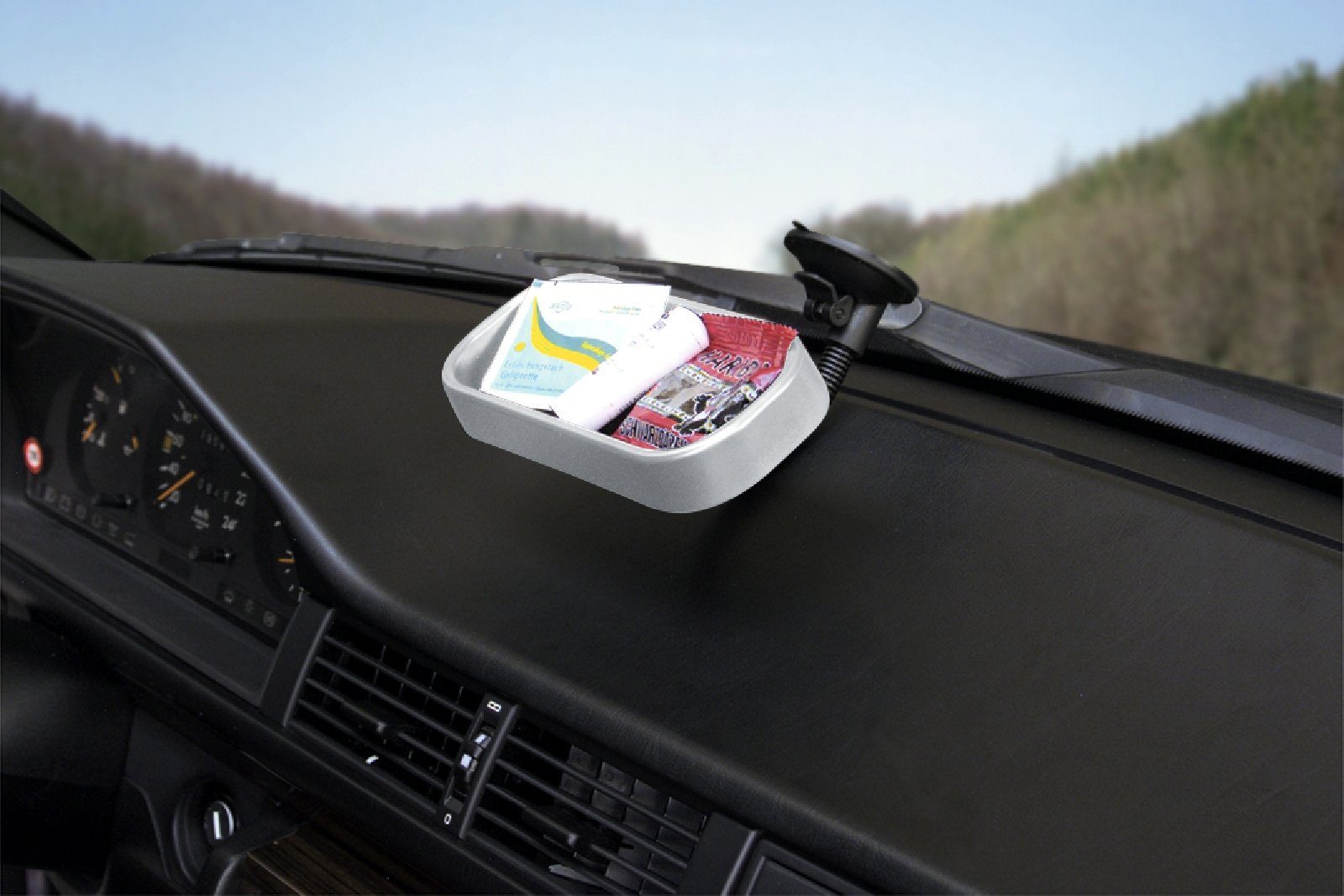 HR Autocomfort Auto Zusatz Ablage Netz 25 cm Zusatzablage flexibles Netz +  Befestigungsmaterial Auto-Adapter