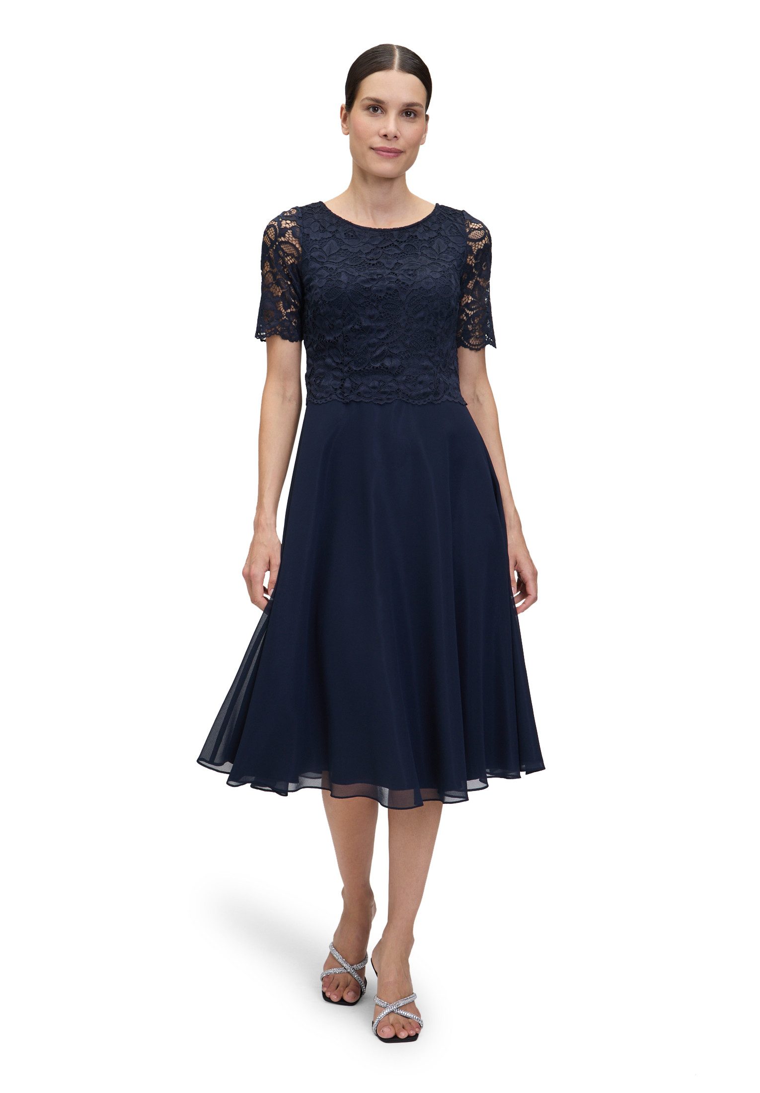 Vera Mont Cocktailkleid Damen Cocktailkleid mit Spitze Spitze günstig online kaufen