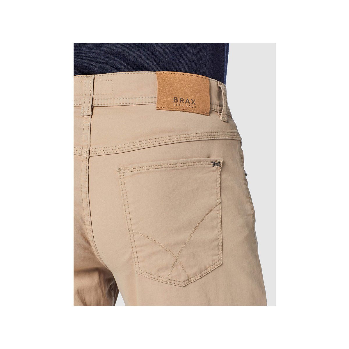 Stoffhose (1-tlg) Brax beige regular