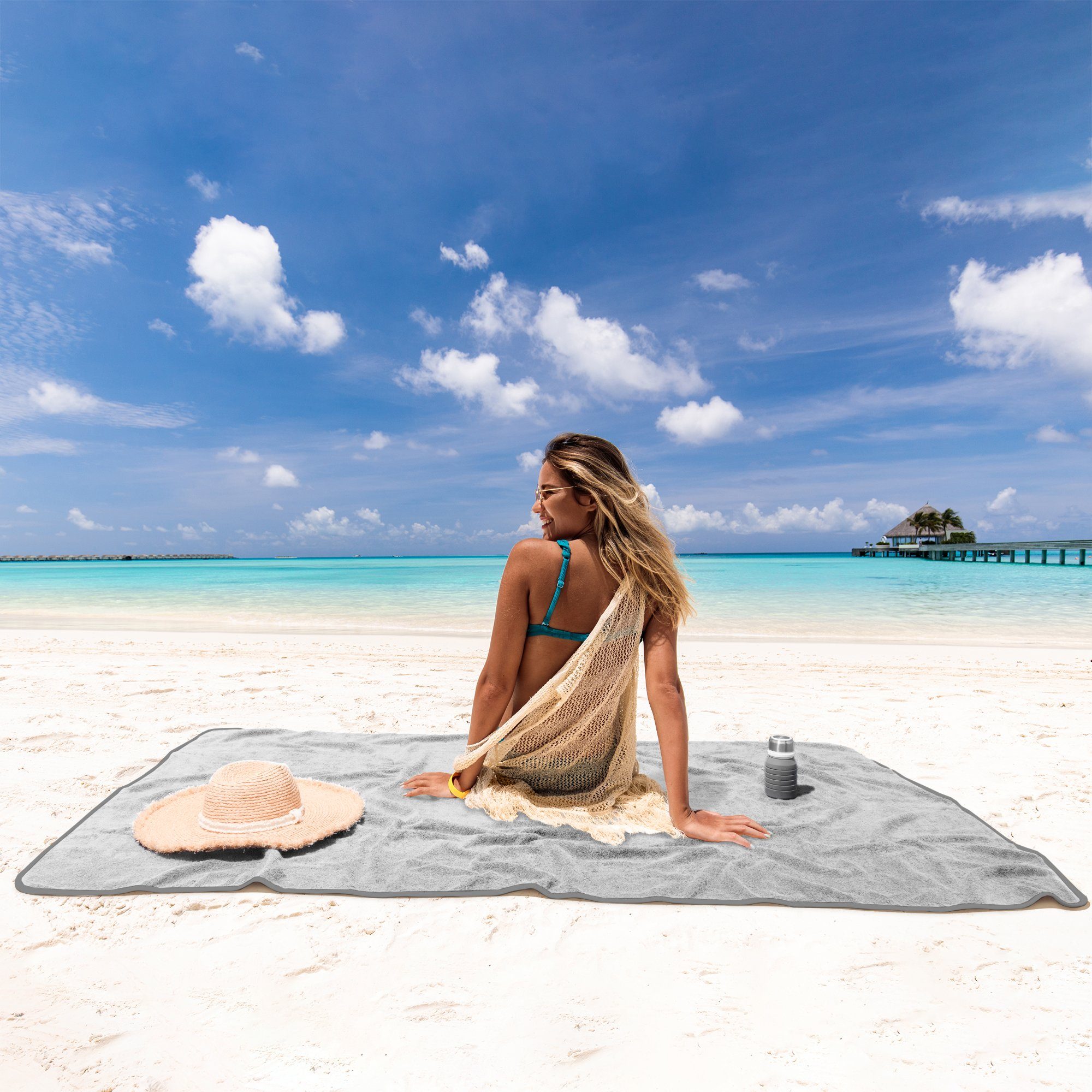 100% XXL - Baumwolle Handtuch Badehandtuch HOMELEVEL Strandtuch Handtücher Jumbo aus