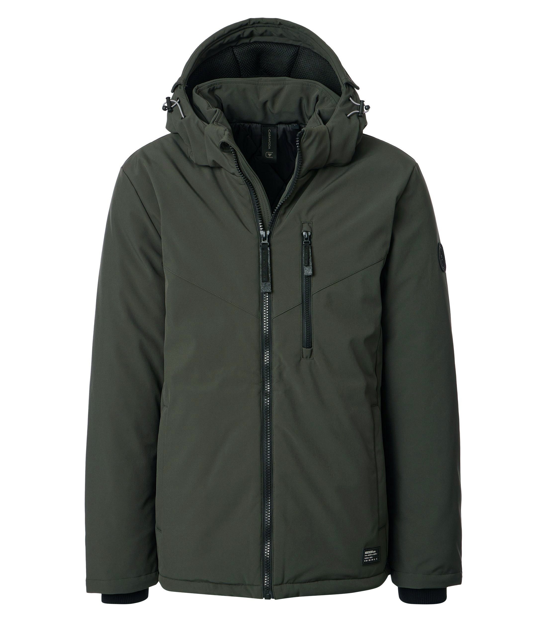 CASAMODA Funktionsjacke CASAMODA Jacke mit Kapuze uni