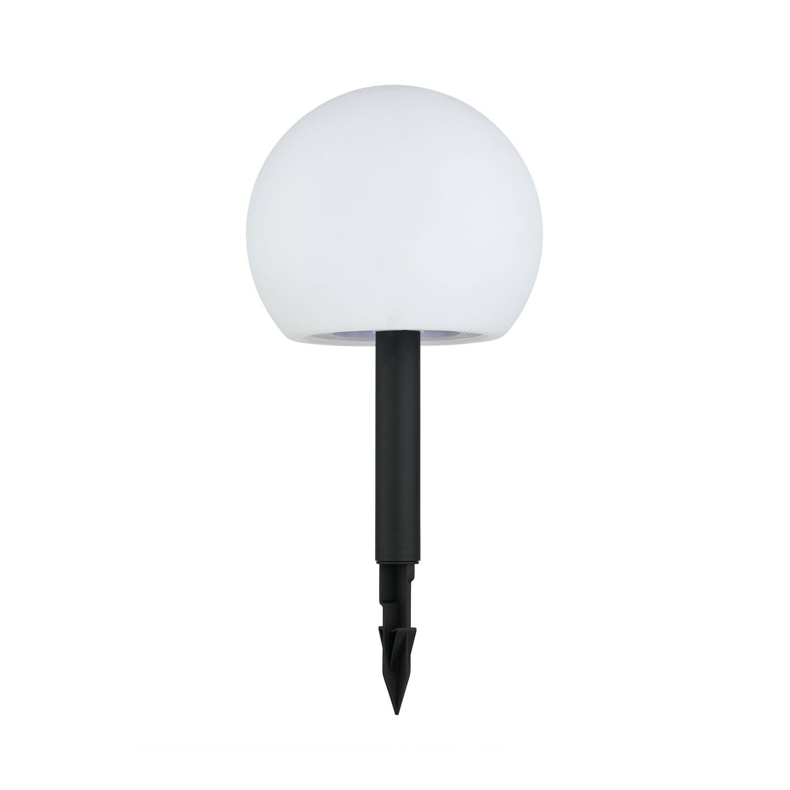 Lindby Außen-Stehlampe Lago, LED, Kunststoff Weiß Farbwechsel RGB + weiß IP44, 3 x 0,2 W LED, Farbwechsel RGB + weiß