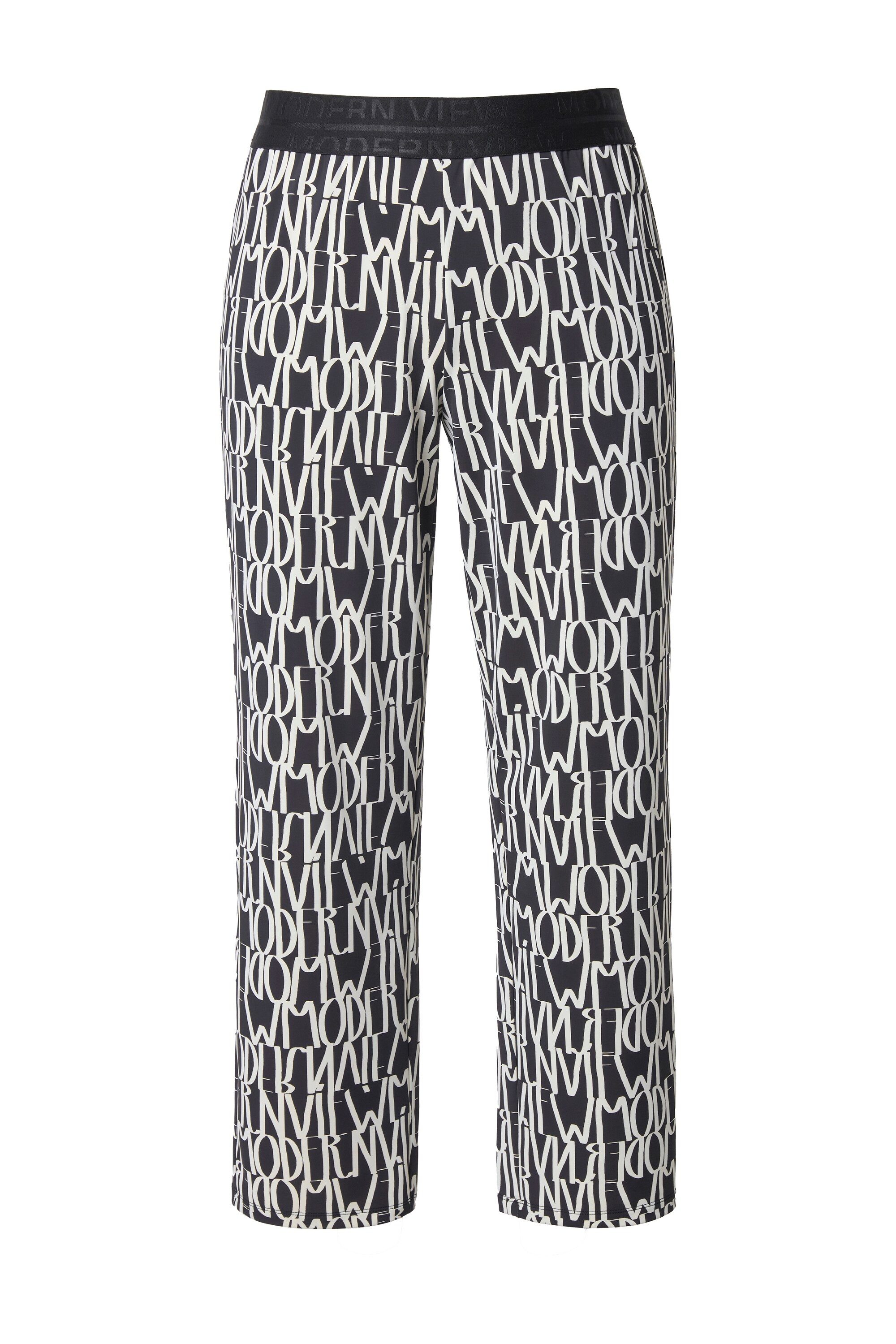 Ulla Popken Schlupfhose Jerseyhose Sienna Buchstaben schmales Bein günstig online kaufen