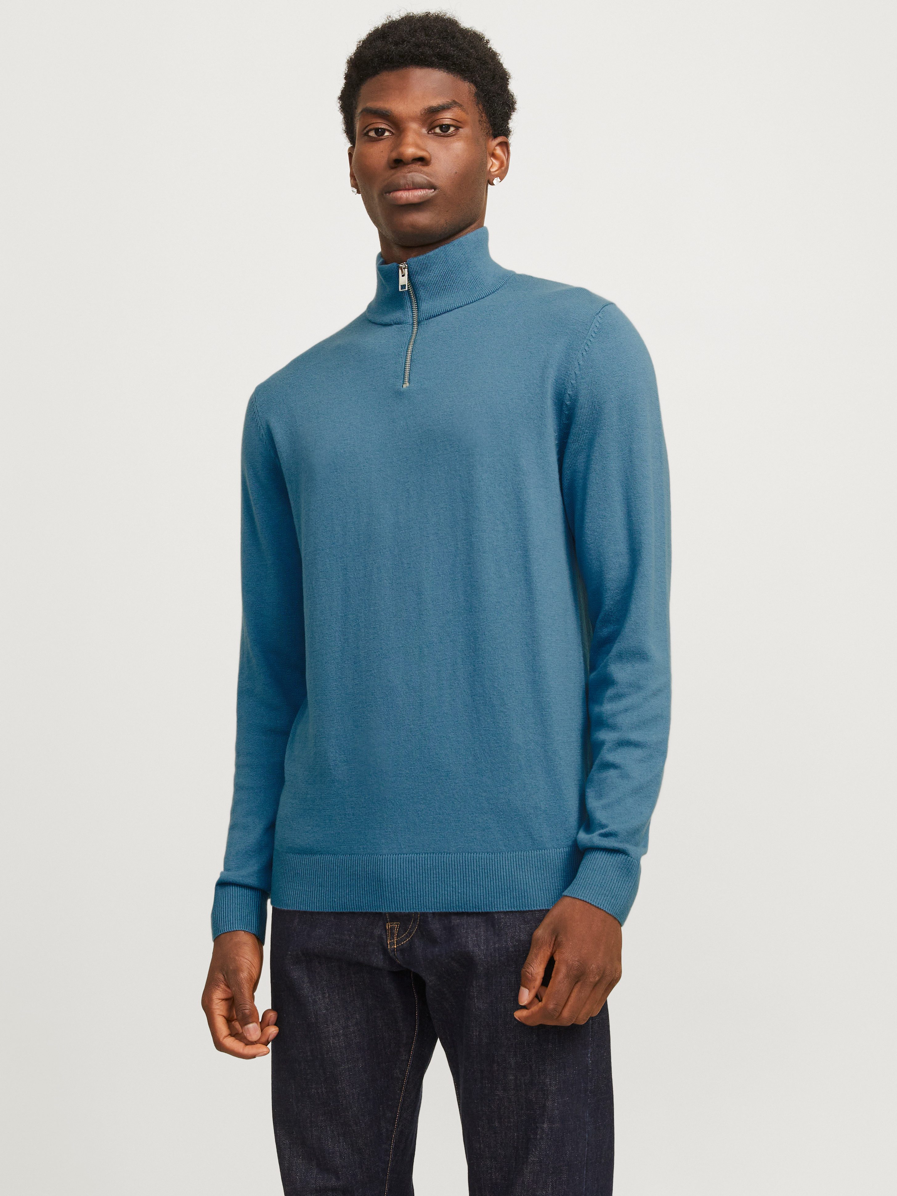 Troyer JJEEMIL KNIT HALF ZIP NOOS