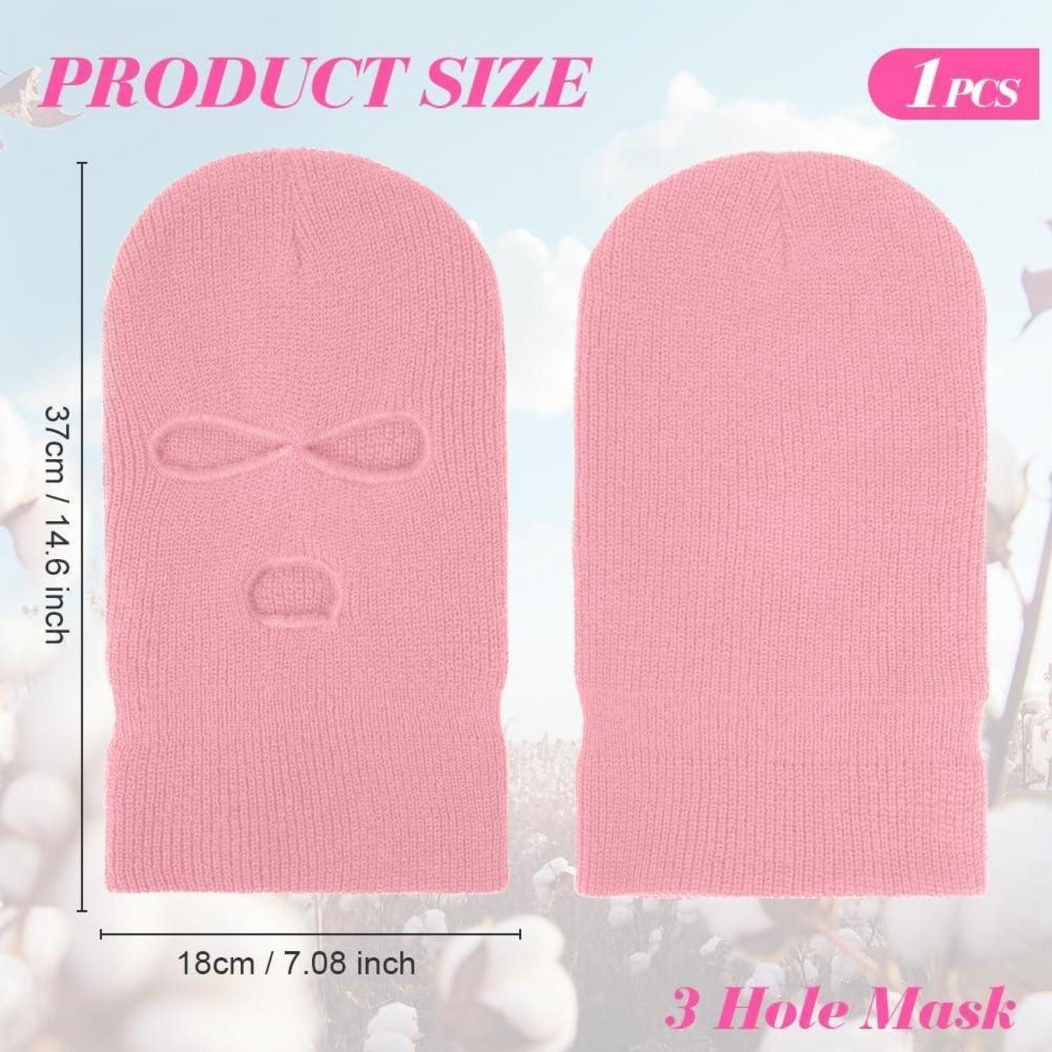 LuxusKollektion Sturmhaube Balaclava Sturmmaske Skimütze Motorrad #1 Hellrosa Einheitsgröße