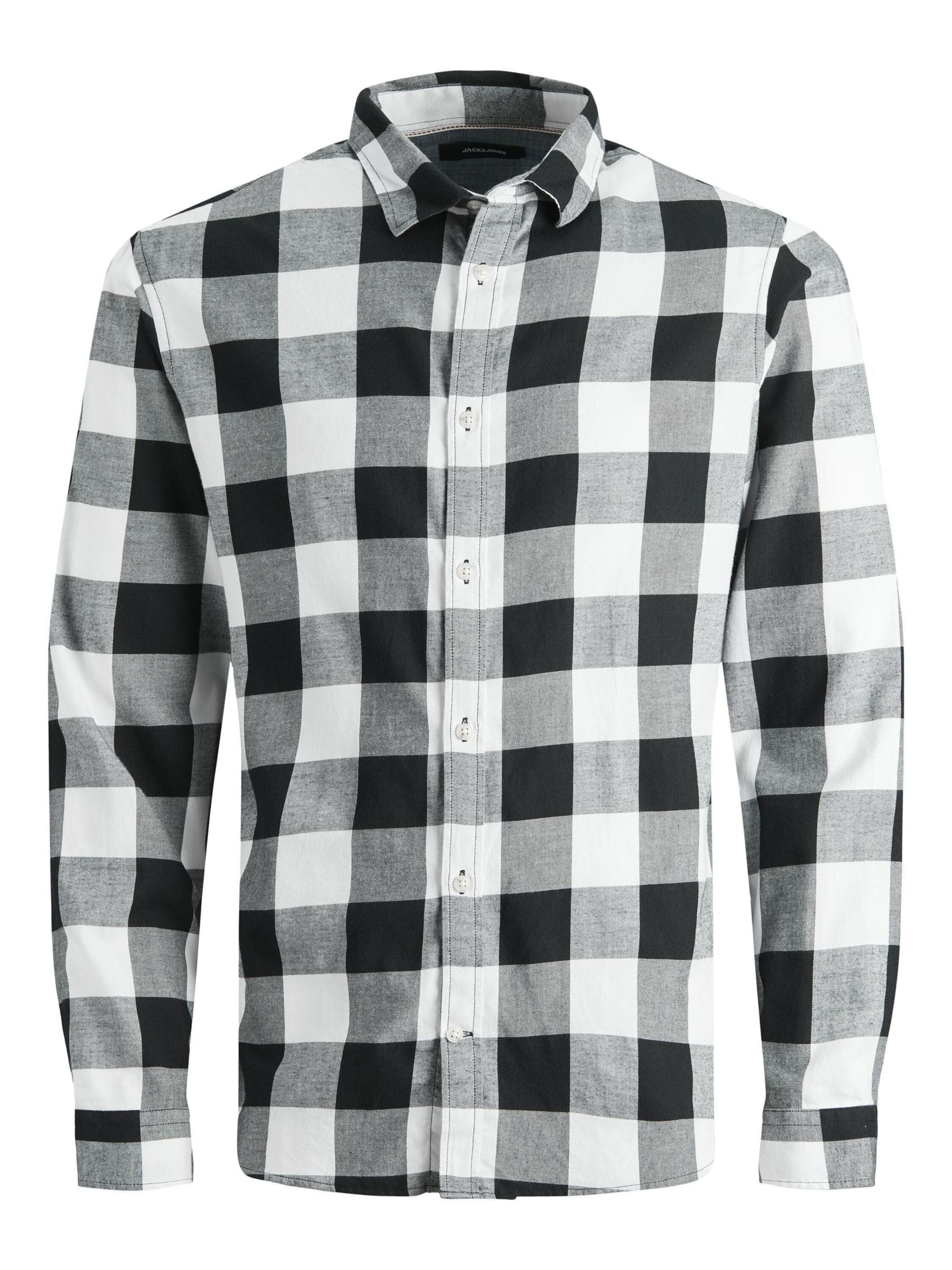 Jack & Jones Langarmhemd Gingham (1-tlg)